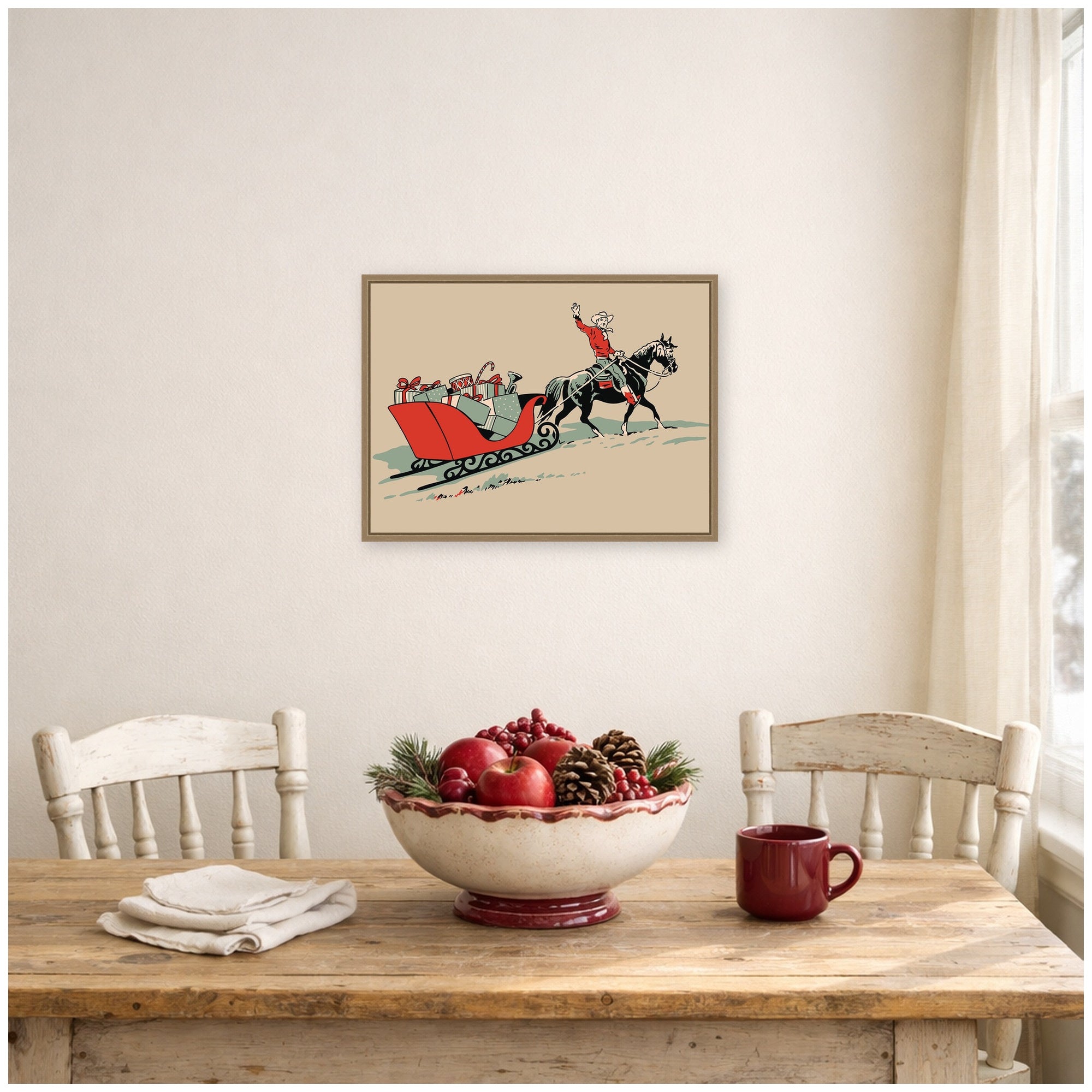 Framed Canvas Sylvie Dark Gold 24x18 6