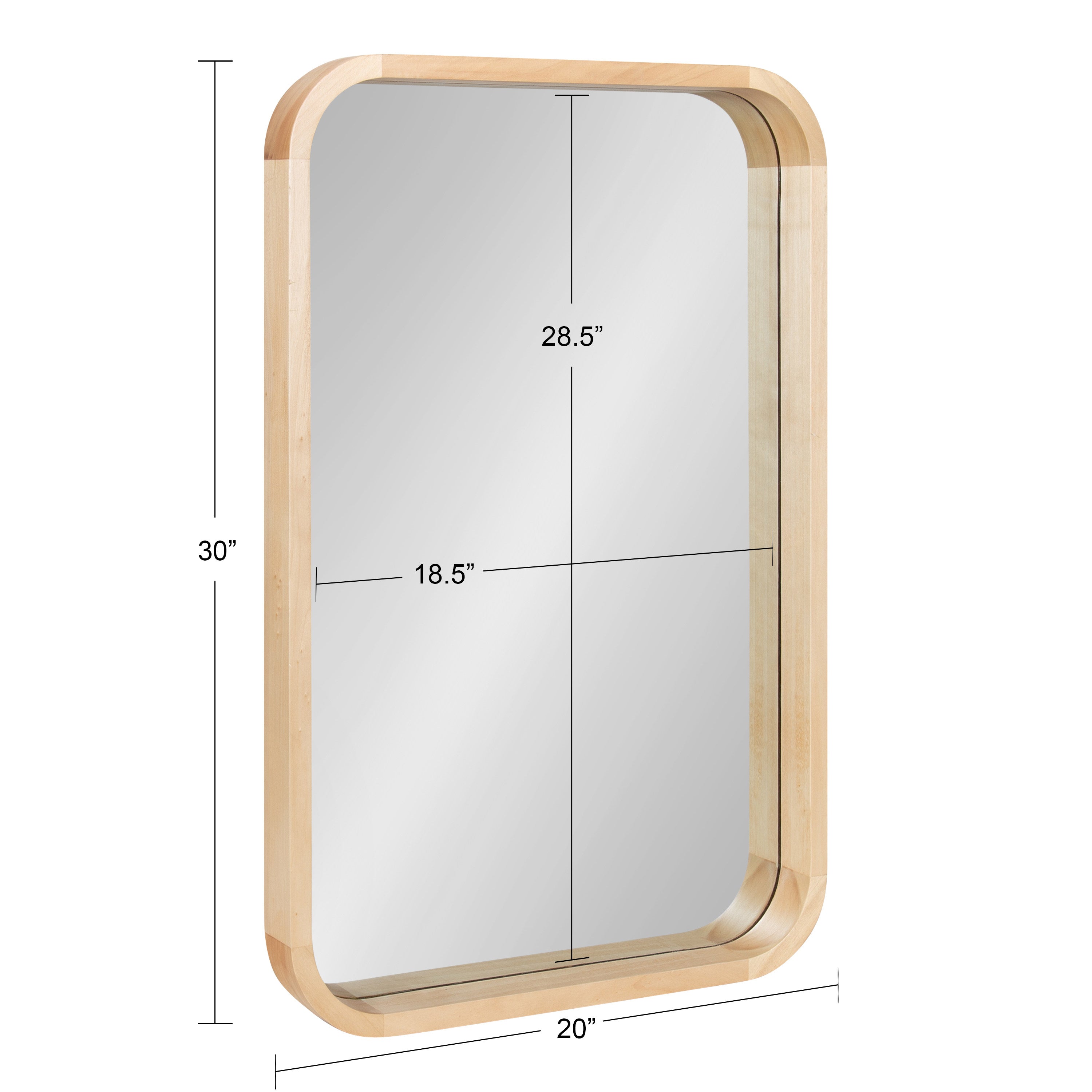 Rectangle Mirror Natural 20x30 5