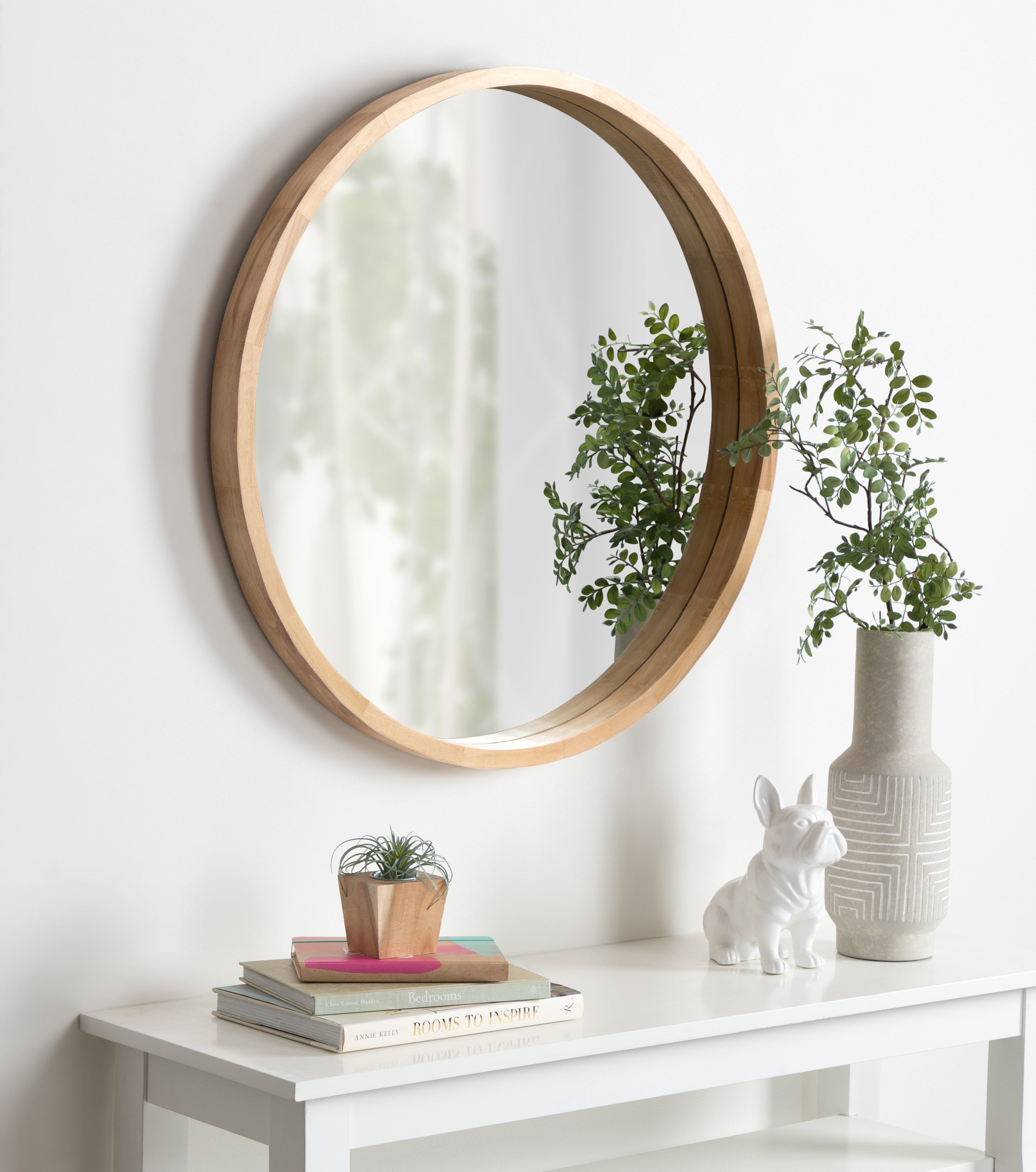 Round Mirror Natural 30" Diameter 5