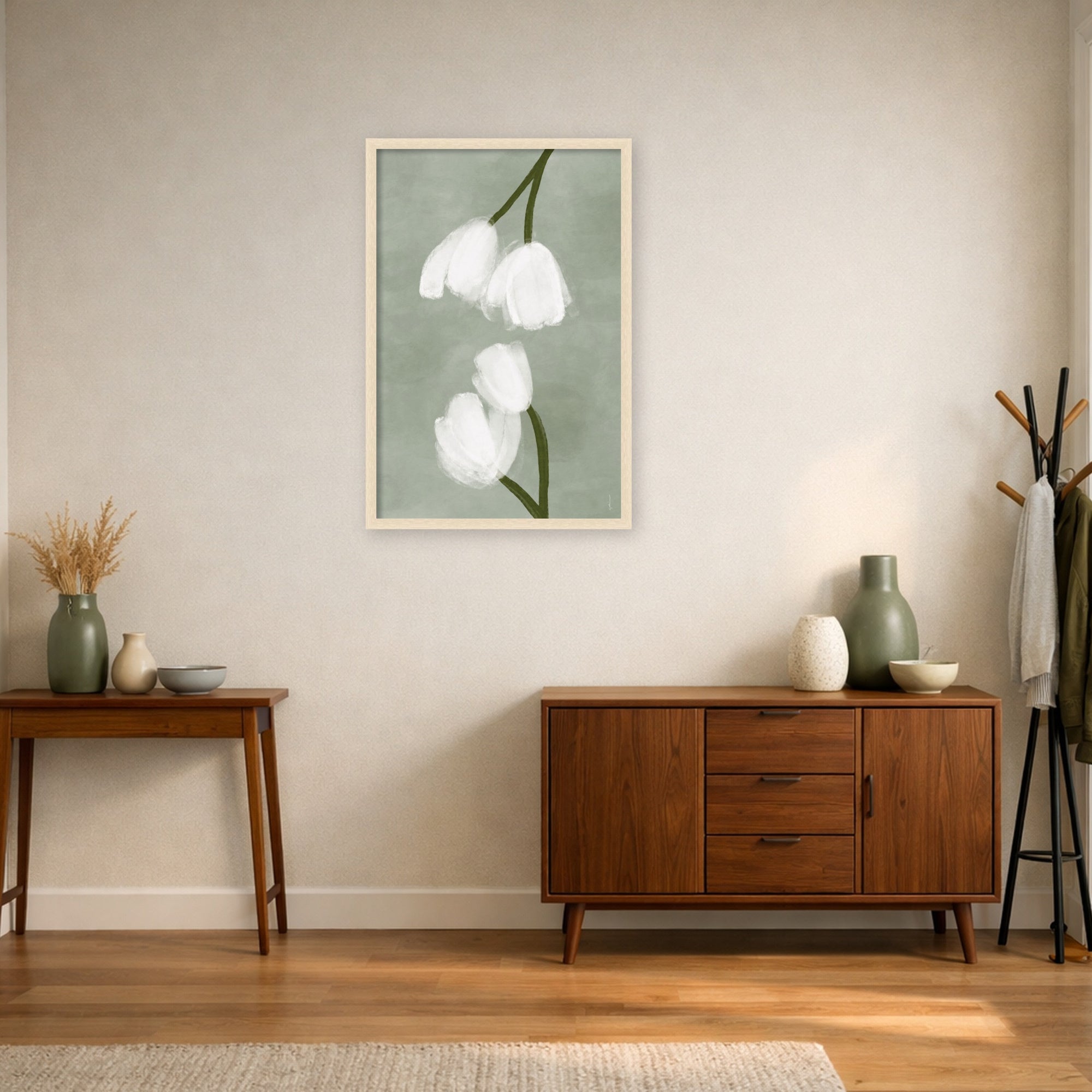 Mounted Canvas 26x38 Woodgrain Stripe Blonde 6