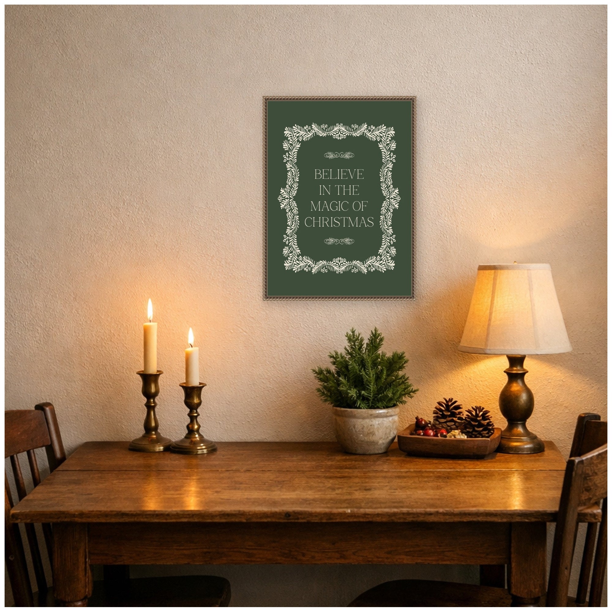 Framed Canvas Sylvie Beaded Dark Gold 18x24 6