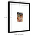Wall Frame Svelte Noir Black 16x20 matted to 5x7 2