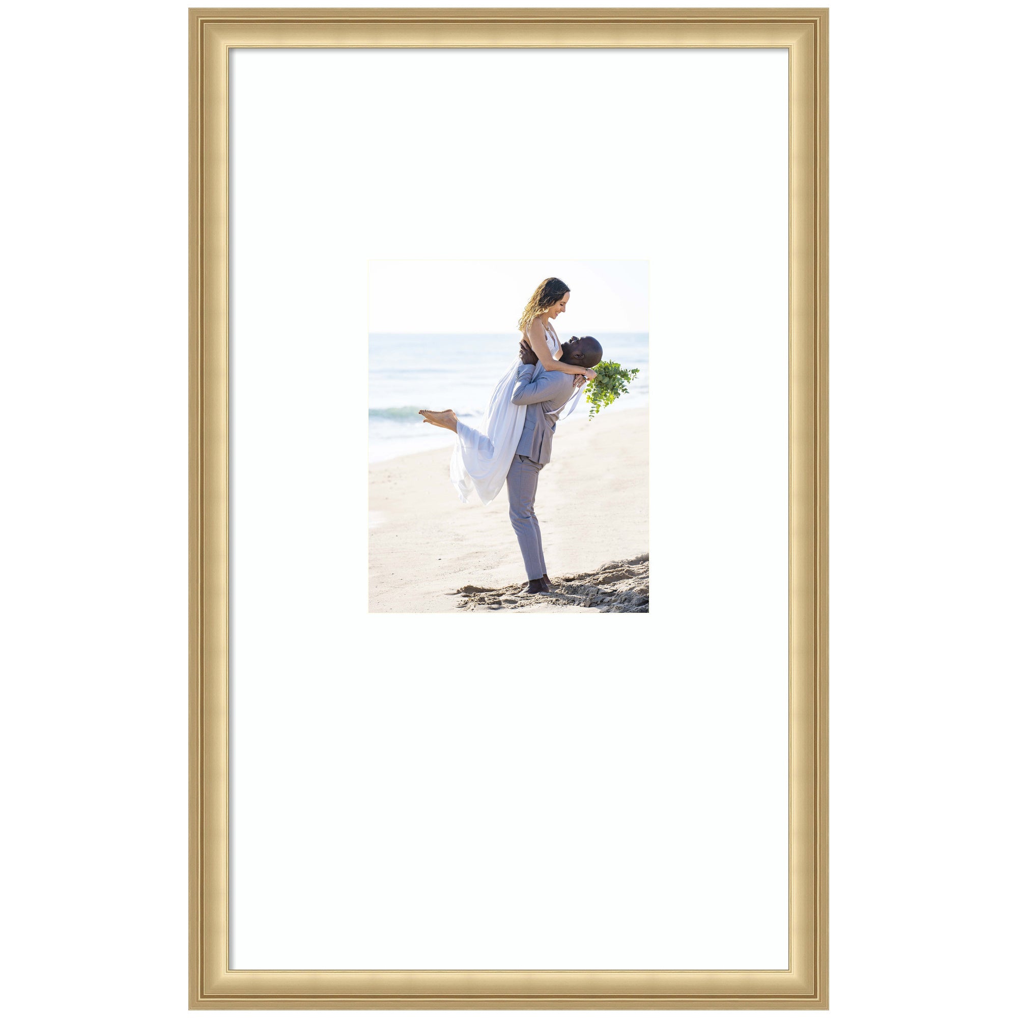 Wall Frame Florence Gold 16x26 matted to 8x10 1