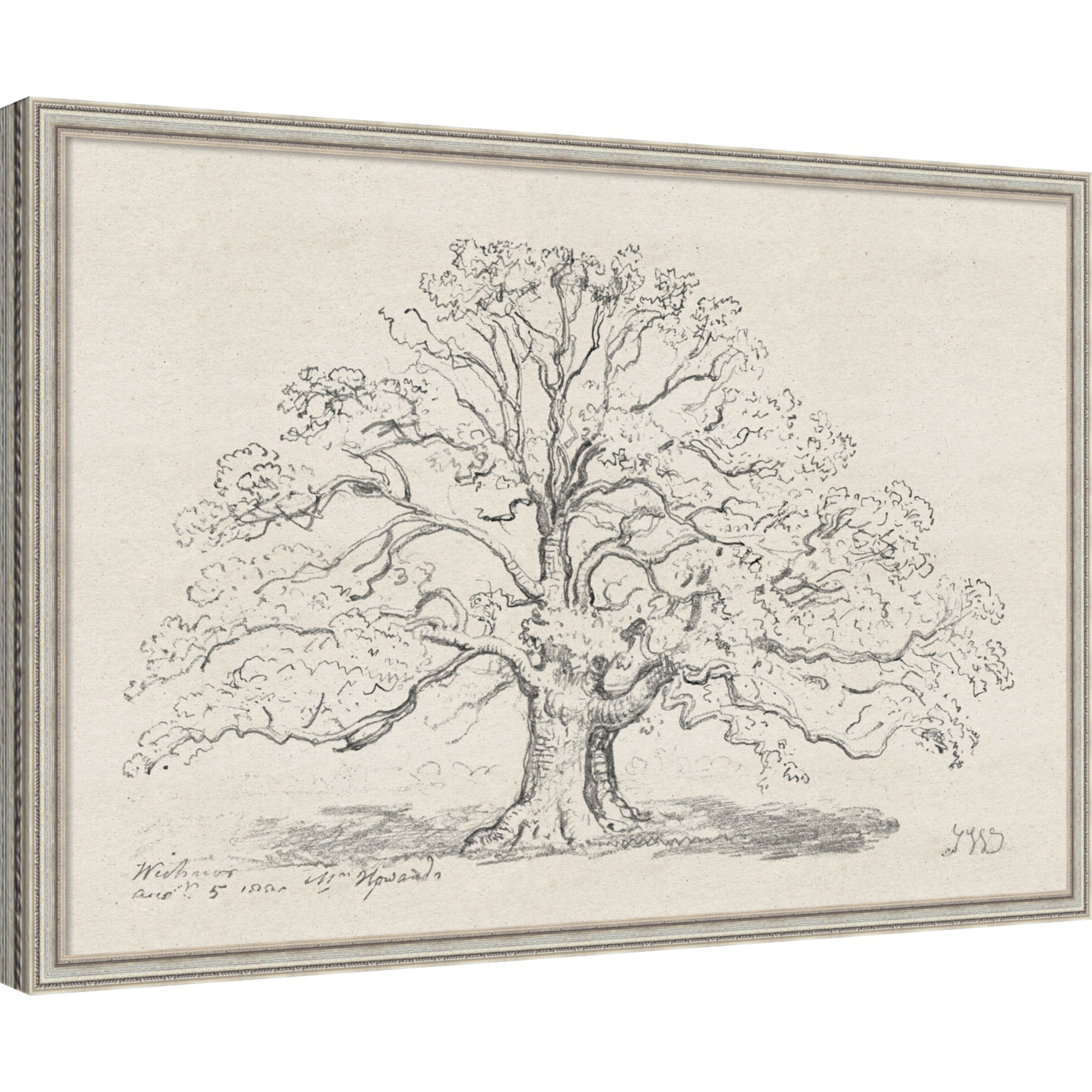 Mounted Canvas 38 x 26 Cordelia Silver 1