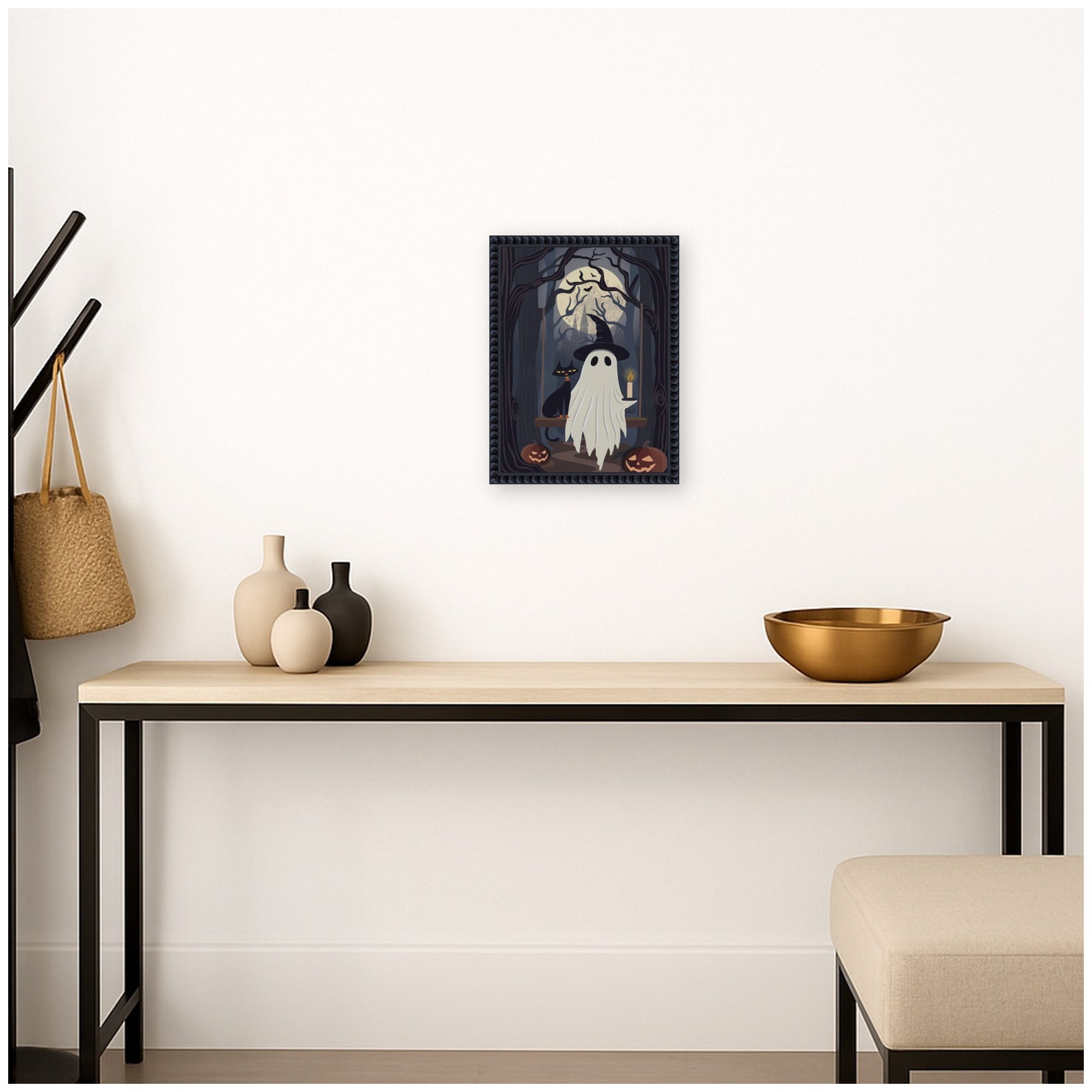 Framed Canvas 10x13 Sylvie Beaded Black 6