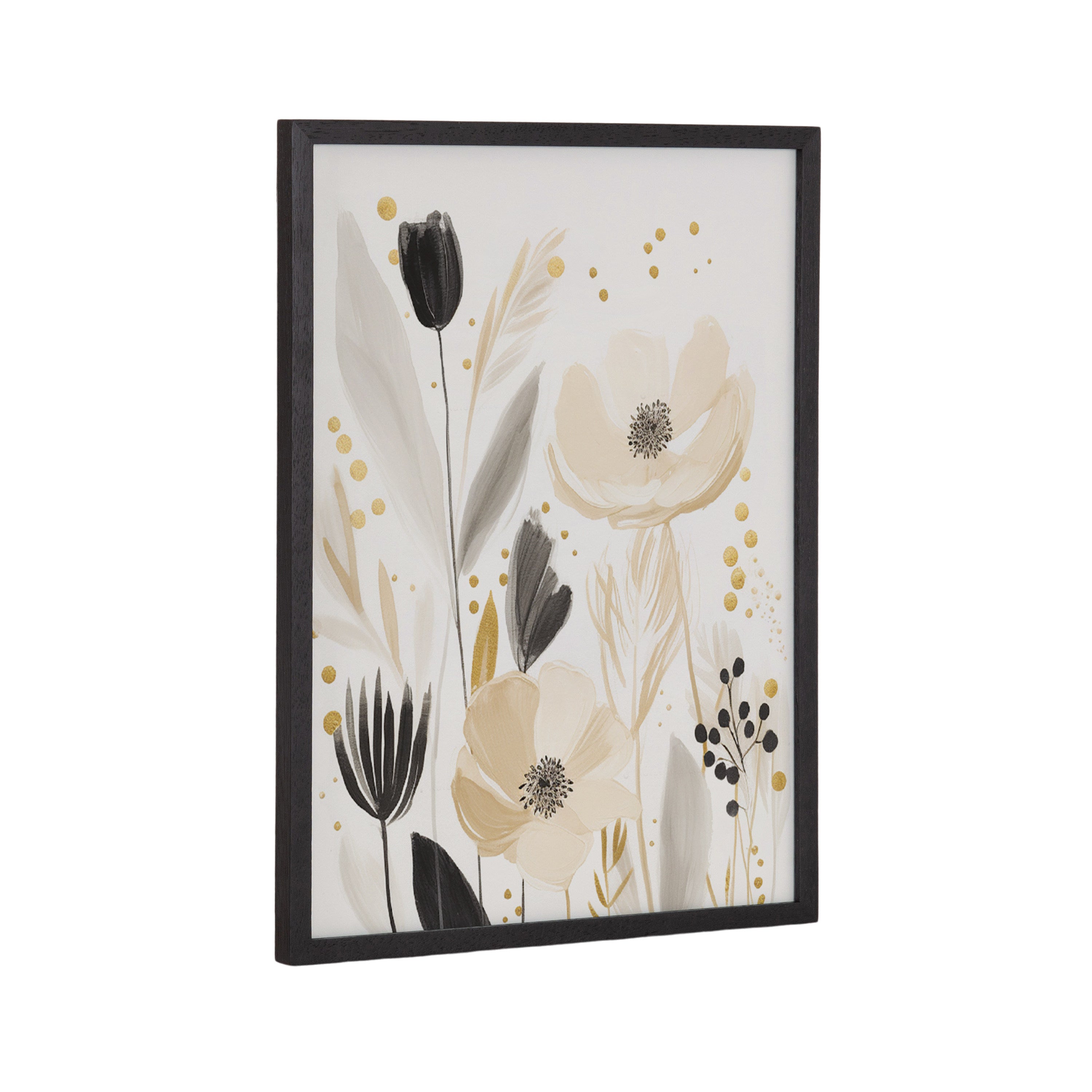 kate & laurel Gallery Modern Muted Cottage Floral Abstract Print by The Creative Bunch Studio