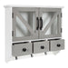 Cabinet White Gray 21x6x20 4