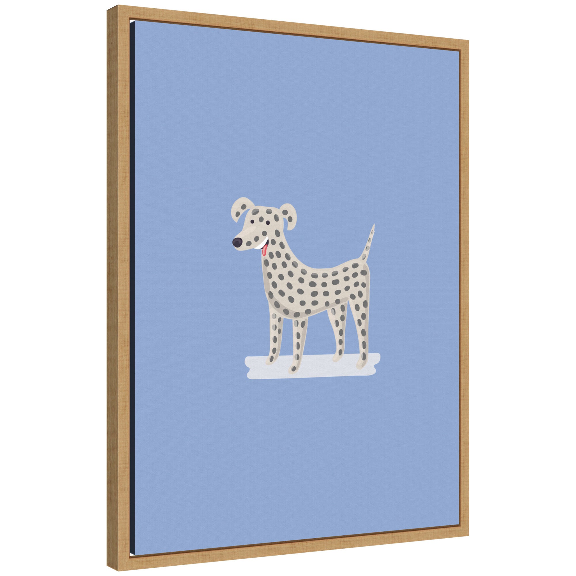 Dalmatian Dog Modern Pet Lover by Laura Moss Framed Canvas Wall Art Print