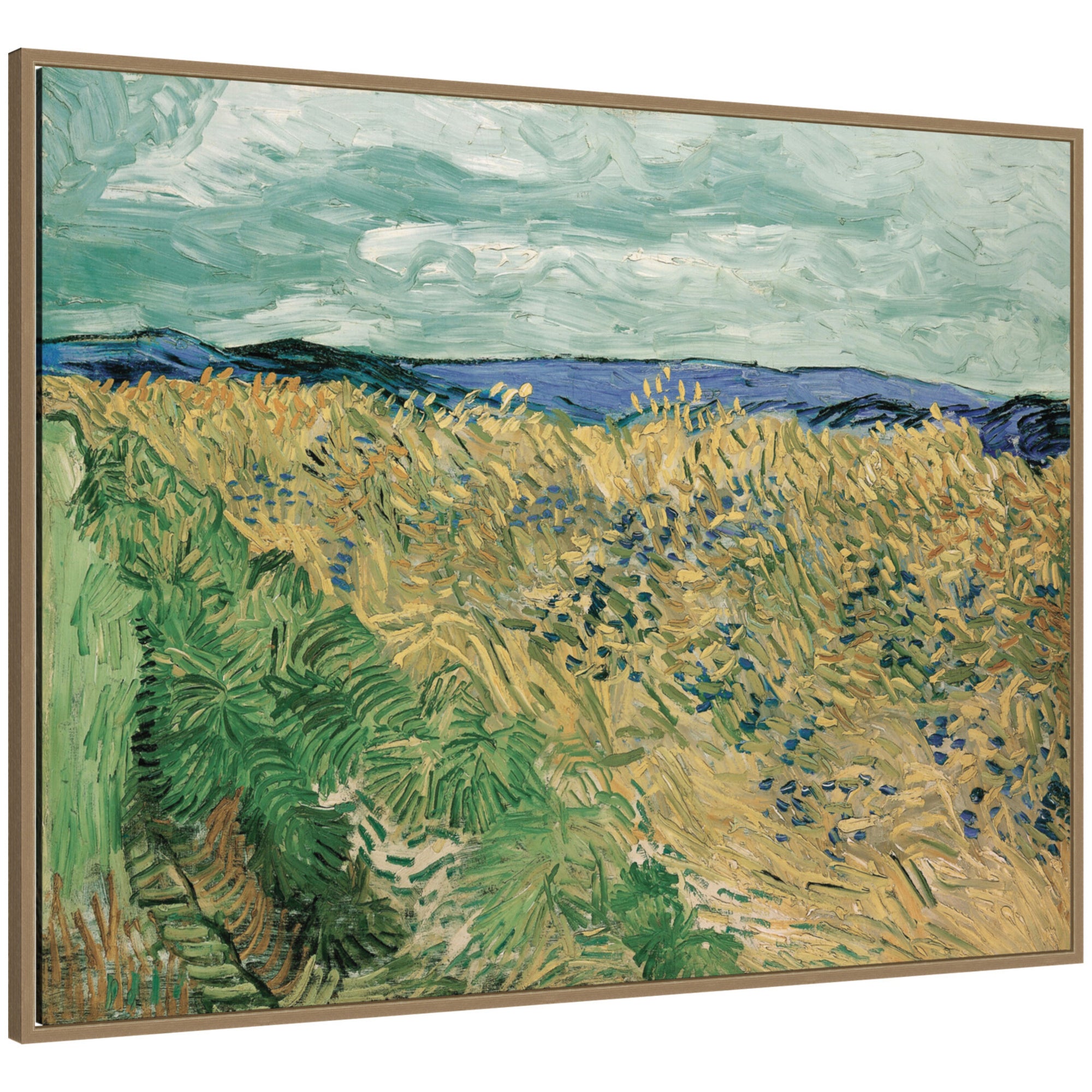 Framed Canvas 42x32 Sylvie Dark Gold 1