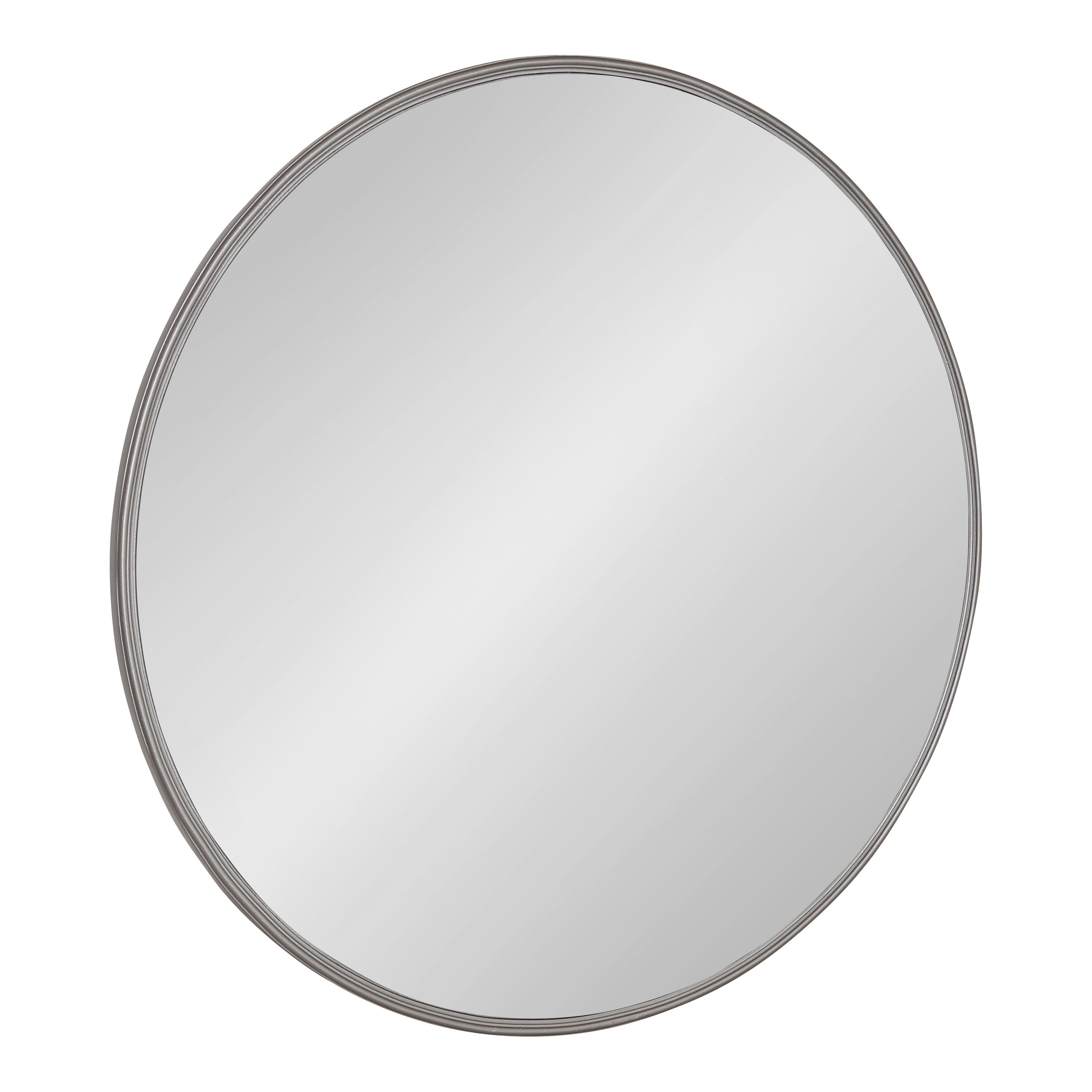 Round Mirror Gray 30" Diameter 1