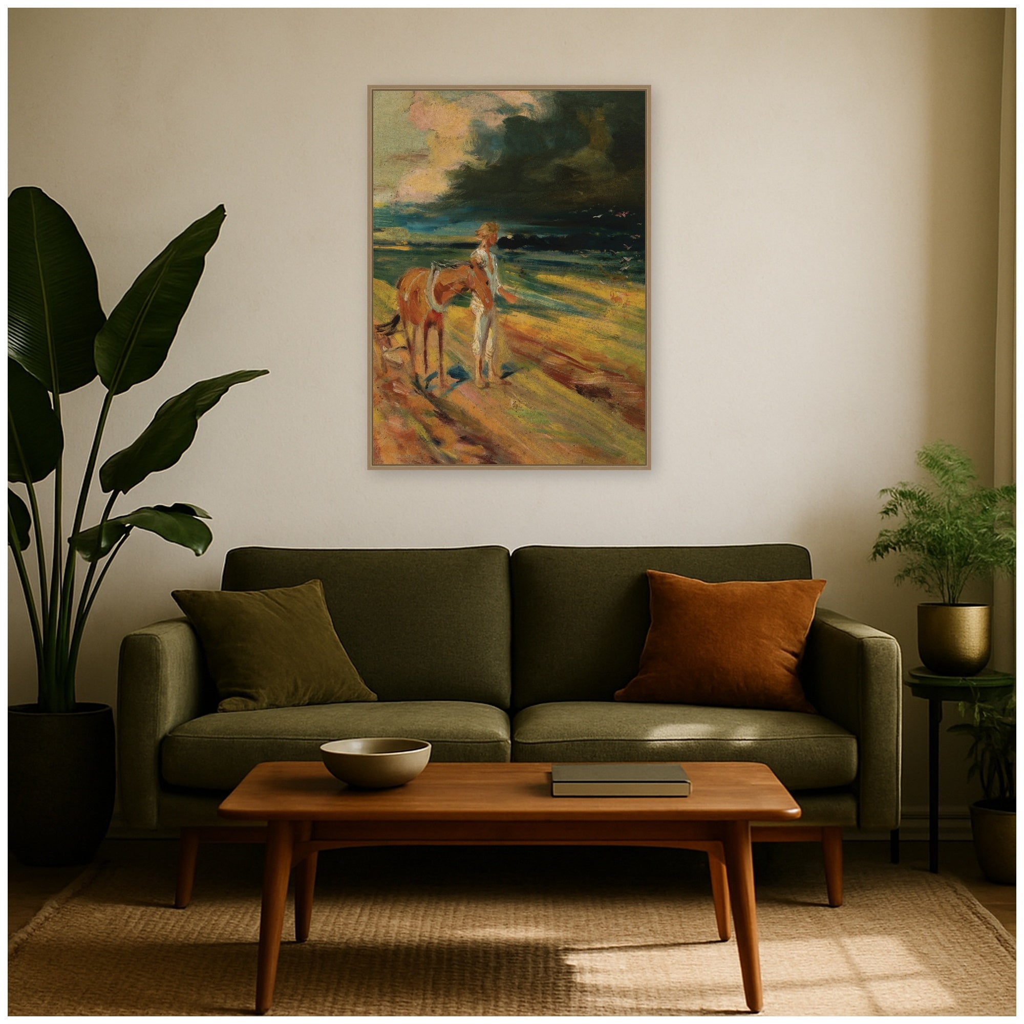 Framed Canvas 28x38 Sylvie Dark Gold 6