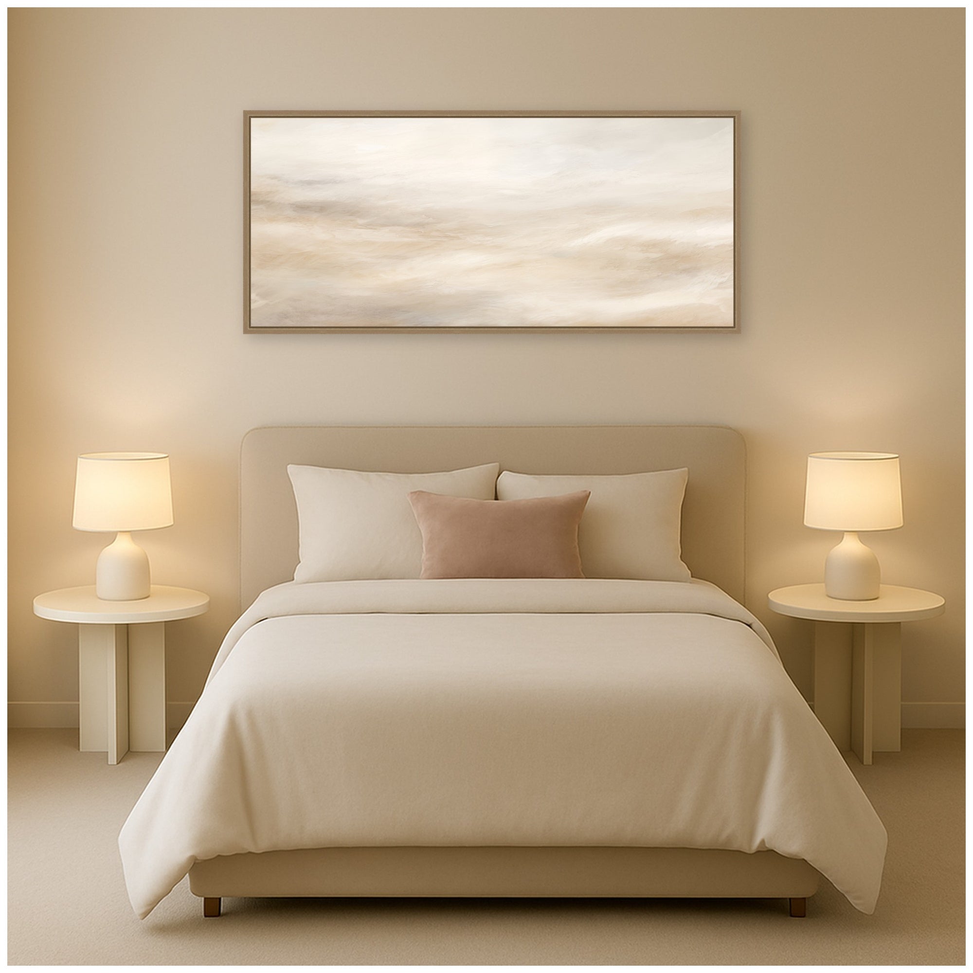 Framed Canvas 40x18 Sylvie Dark Gold 5