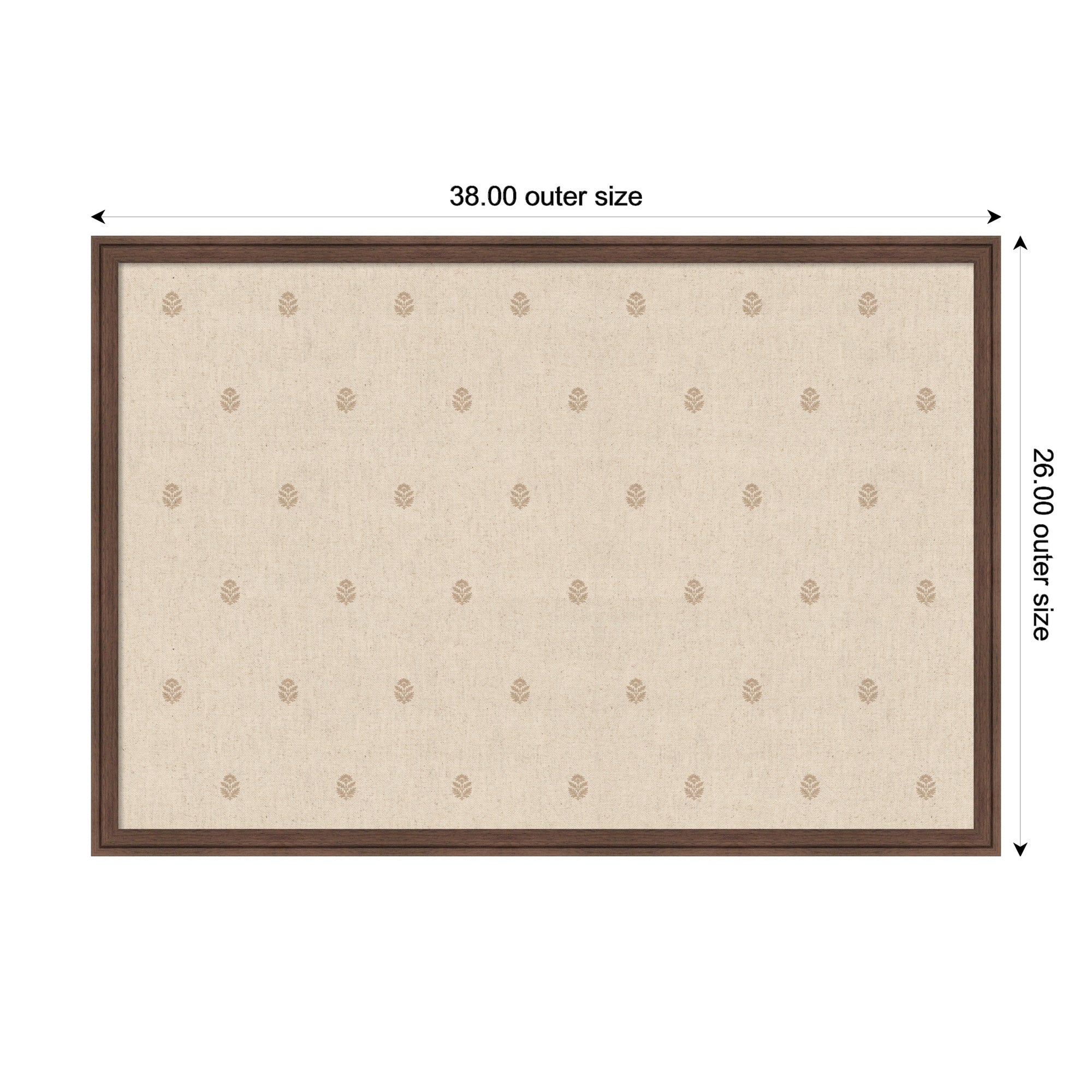 Magnetic Canvas 38x26 Florence Medium Brown 2
