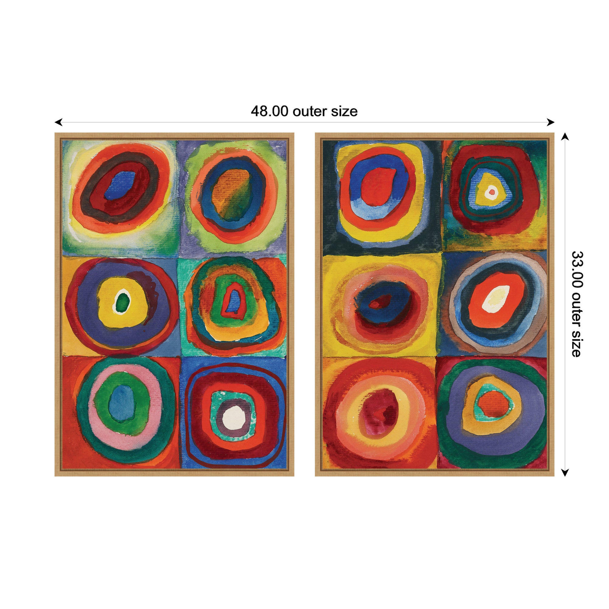Art Set 2 Piece Set 23x33 Sylvie Natural 2