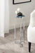Drink Table Blue Silver 9x9x23 6