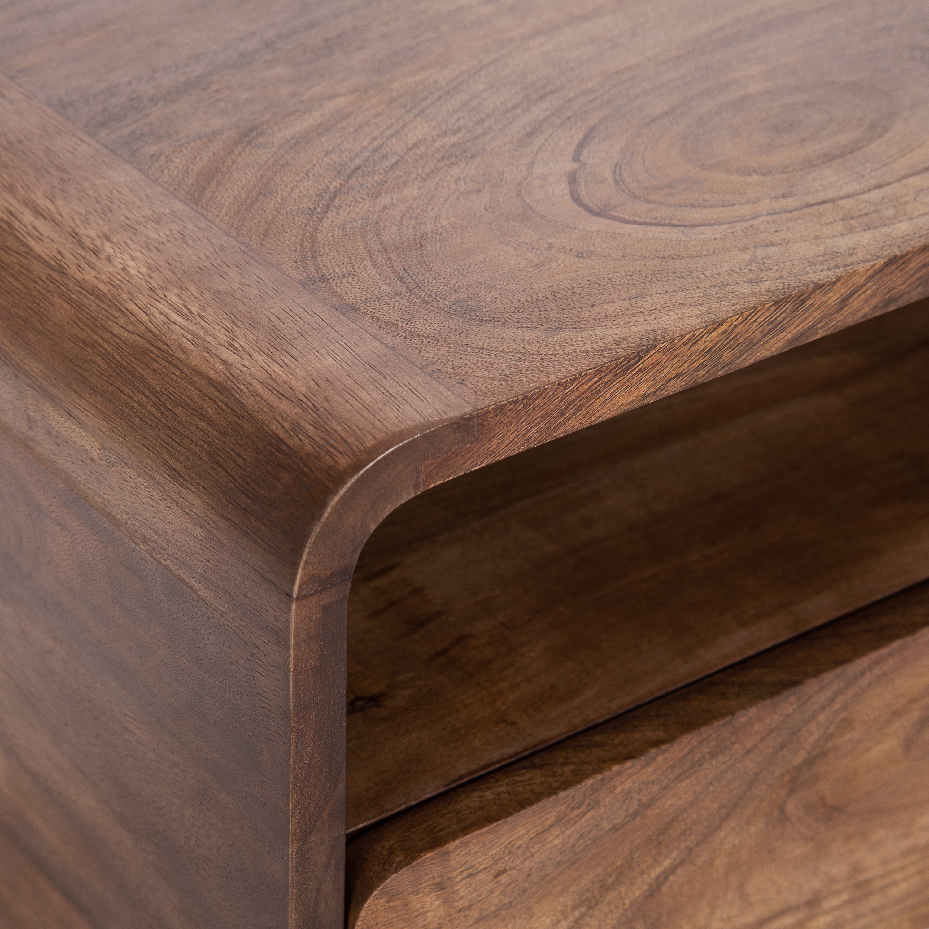 Floating Side Table Walnut Brown 18x10x9 3