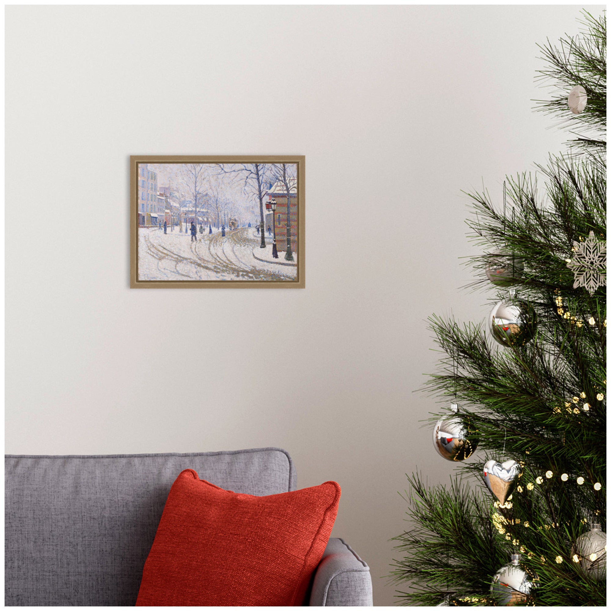 Framed Canvas Sylvie Dark Gold 13x10 5