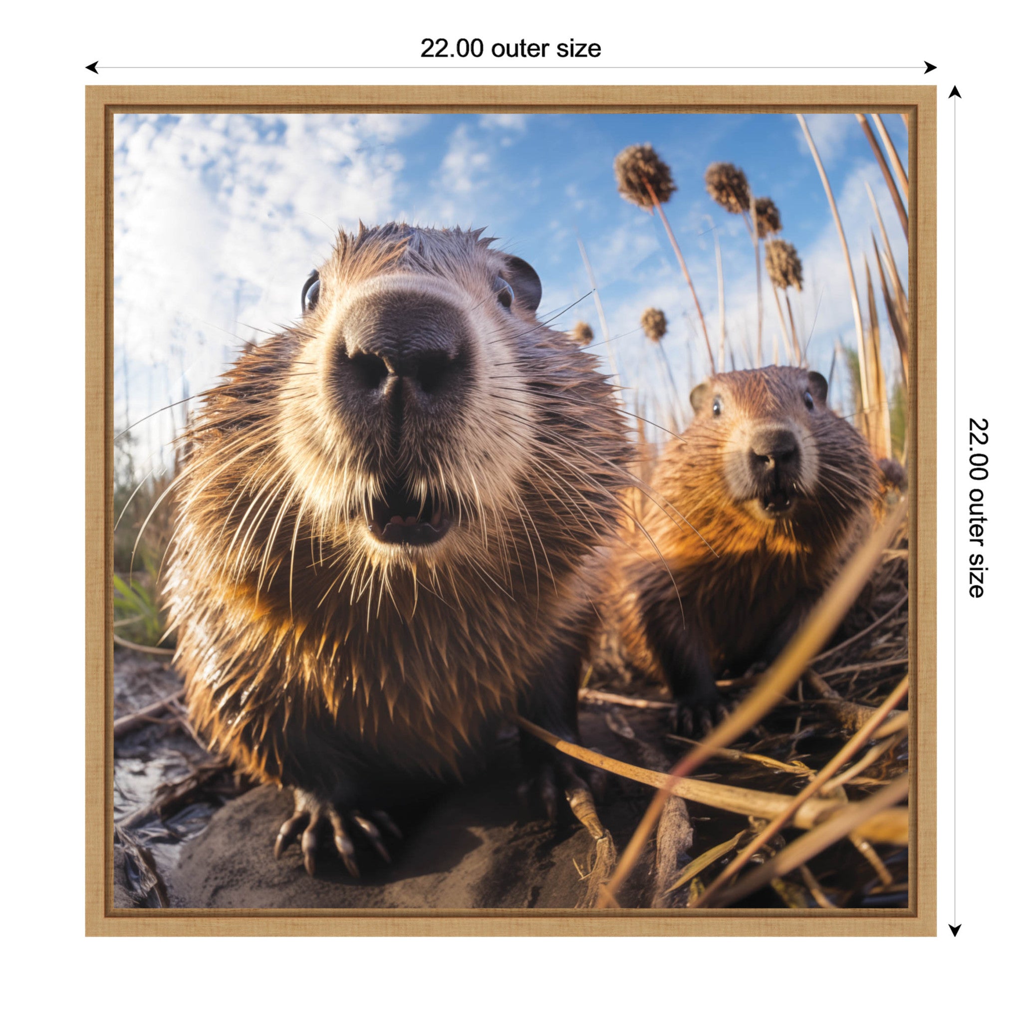 Funny Beaver Selfie by The Creative Bunch Studio