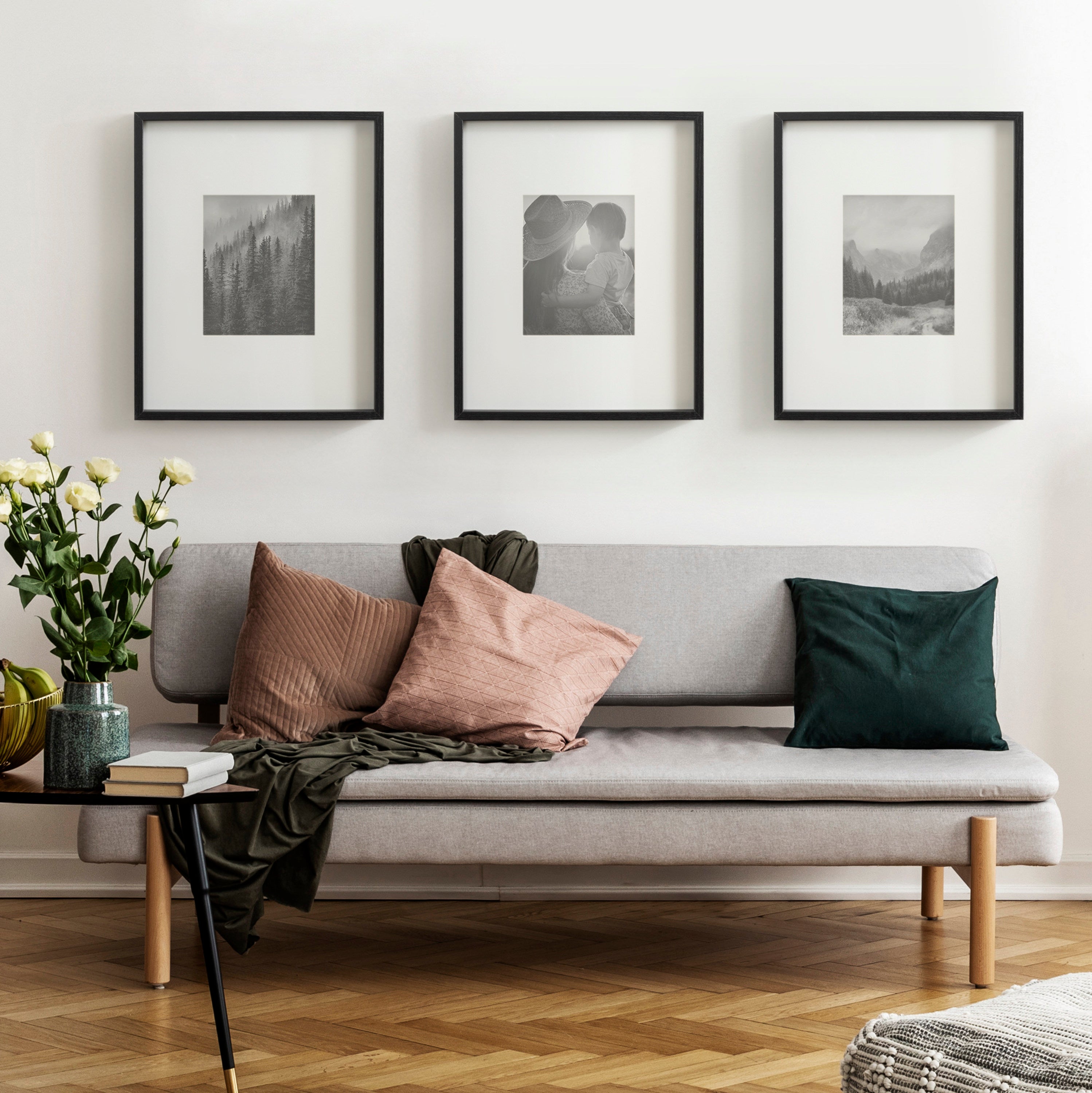 Wall Frame 16x20 matted to 8x10 Black 7