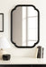 Scallop Mirror Black 24x36 6