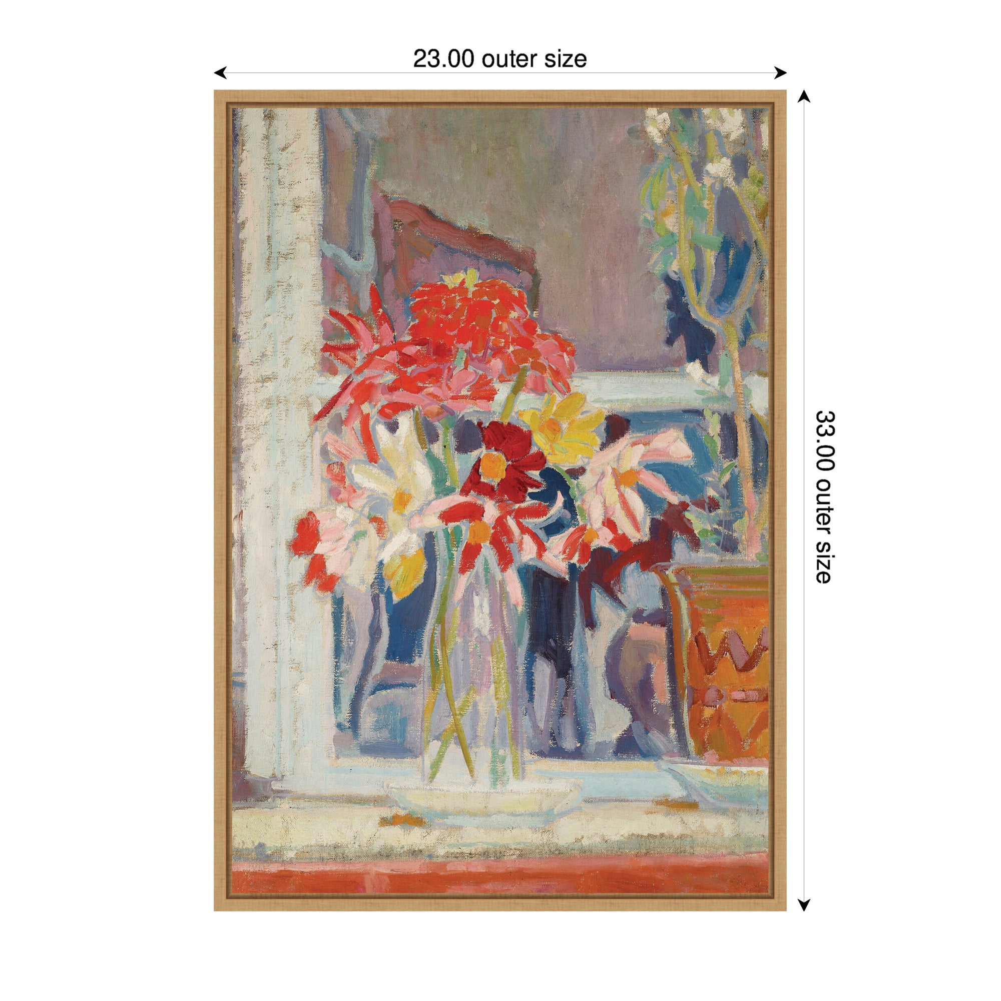 Framed Canvas 23x33 Sylvie Natural 2