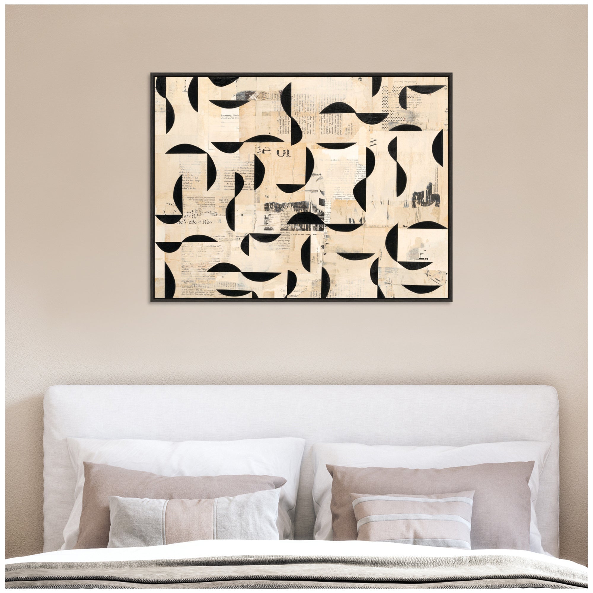 Half Moon Bay  by Felicia Dadak Framed Canvas Wall Art Print