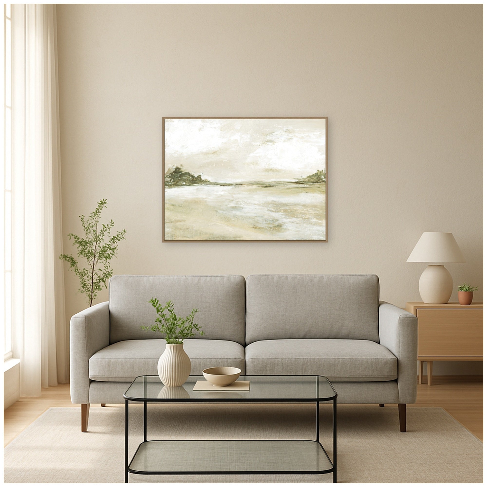 Framed Canvas 42x32 Sylvie Dark Gold 5