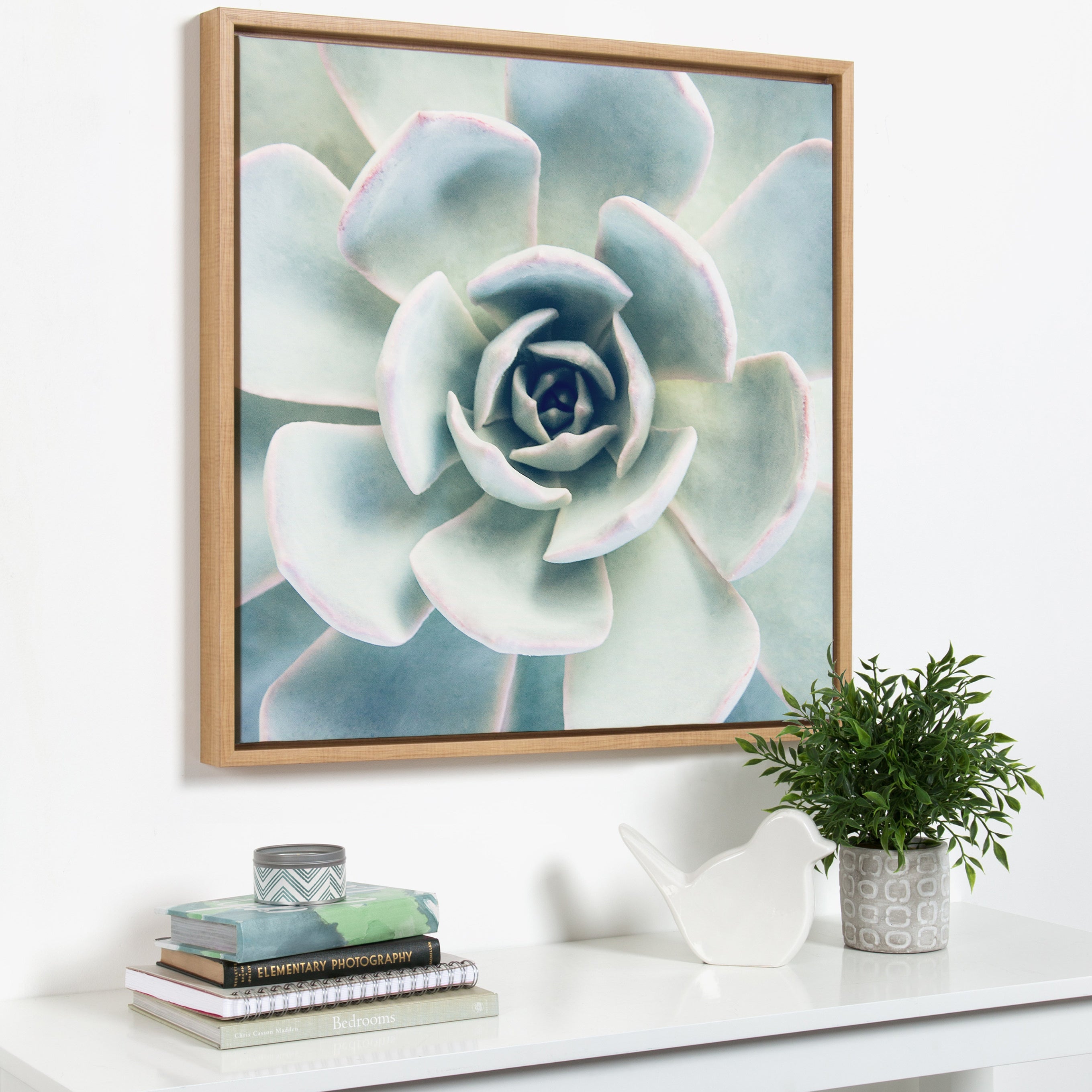 Framed Canvas Sylvie Natural 30x30 5