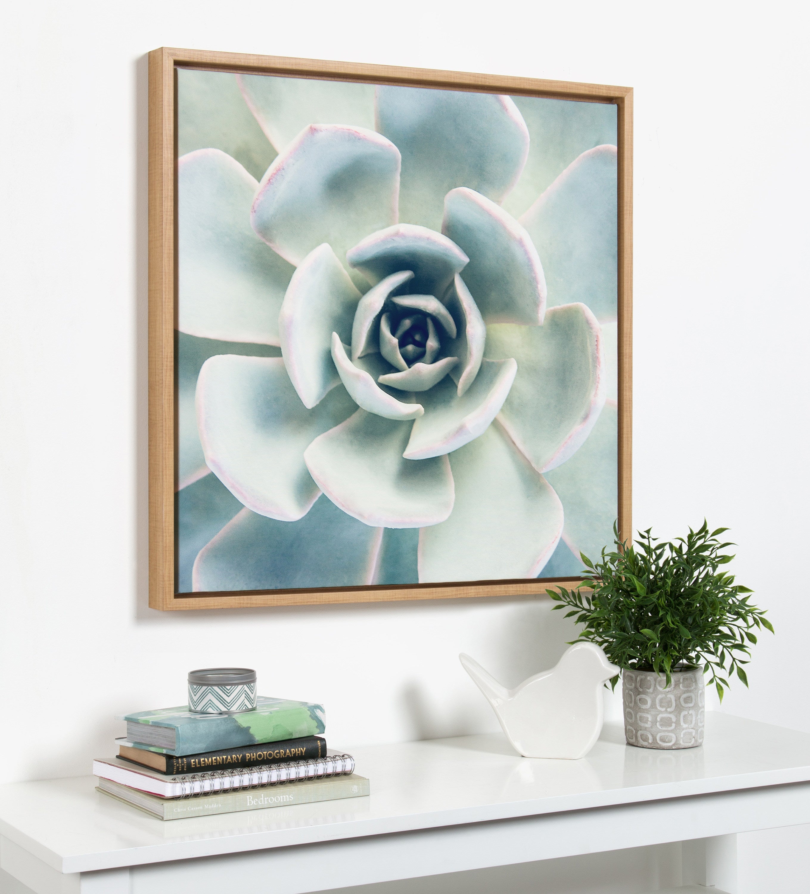 Framed Canvas Sylvie Natural 30x30 5