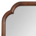 Scallop Mirror Walnut Brown 24x36 3