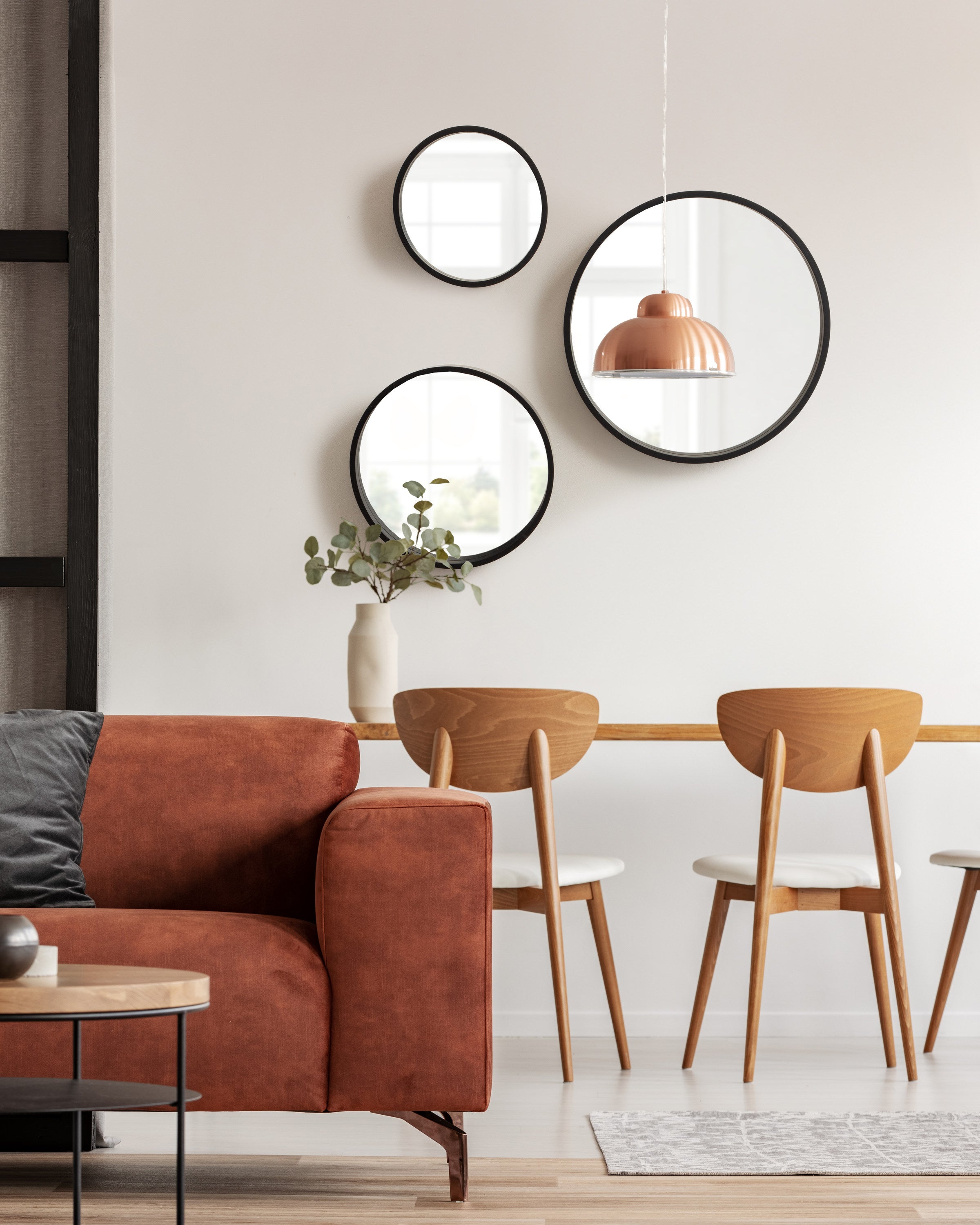 Mirror Set Black 3pc 7