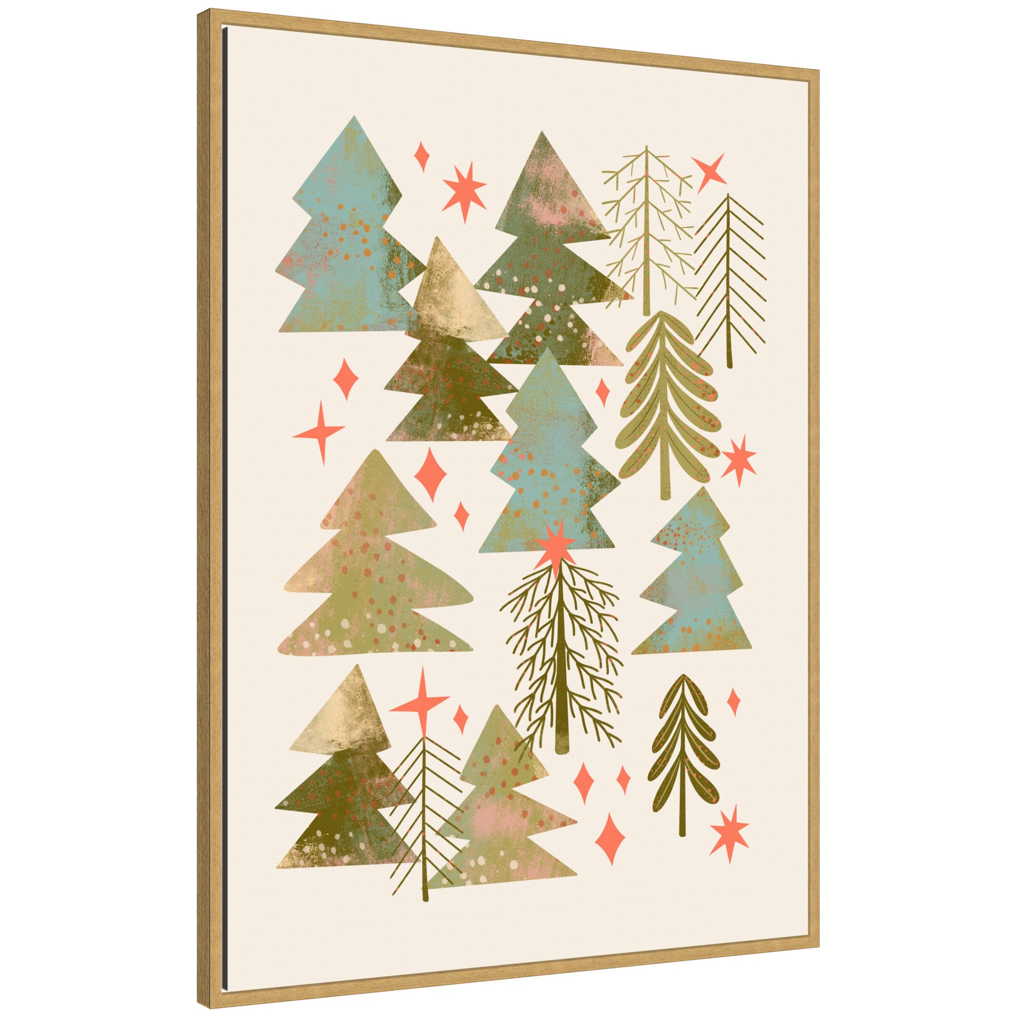 kate & laurel Sylvie Framed Canvas Winter Forest by Nikita Jariwala