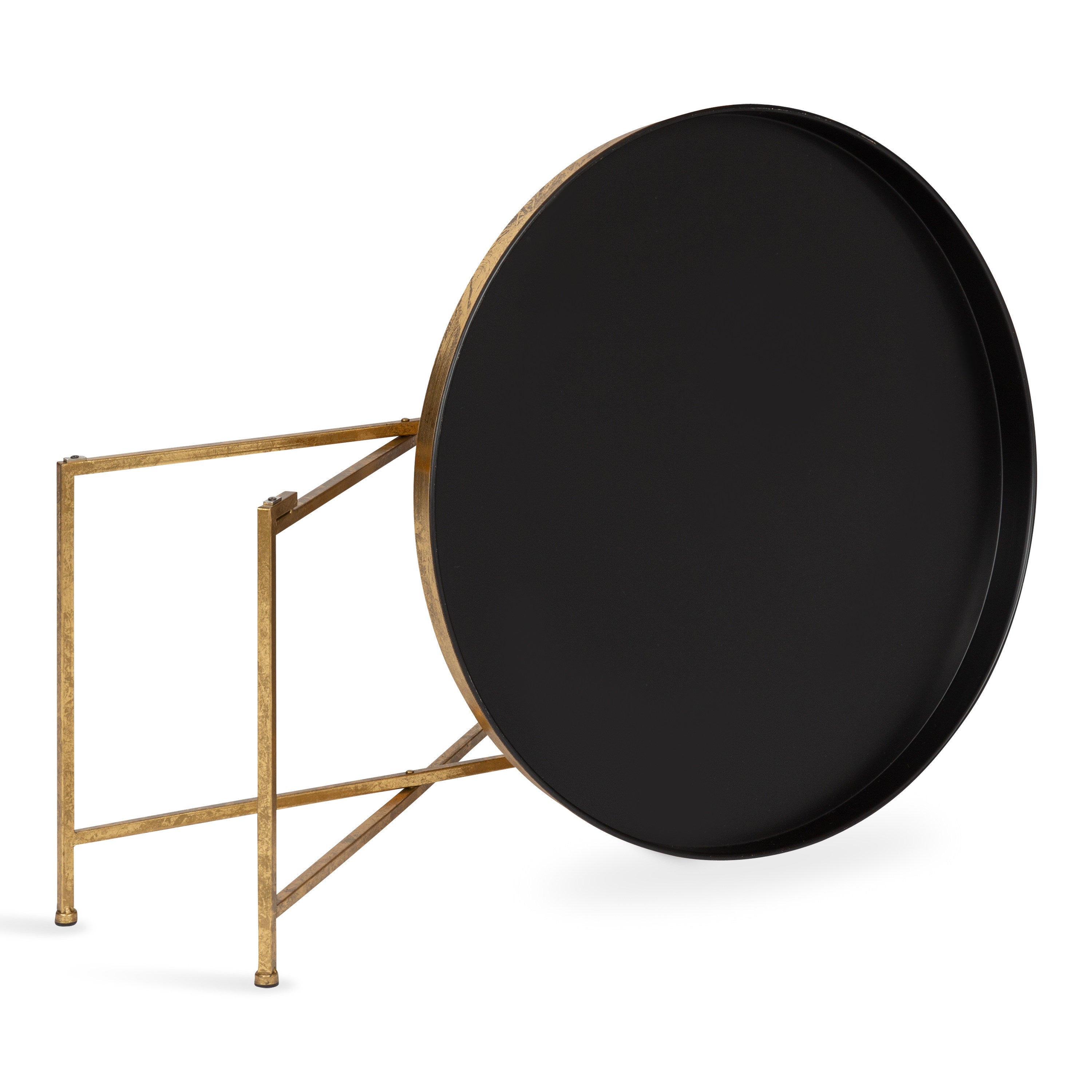 Coffee Table Black Gold 28.25x28.25x19 4