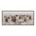 Framed Canvas Sylvie Dark Gold 18x40 2