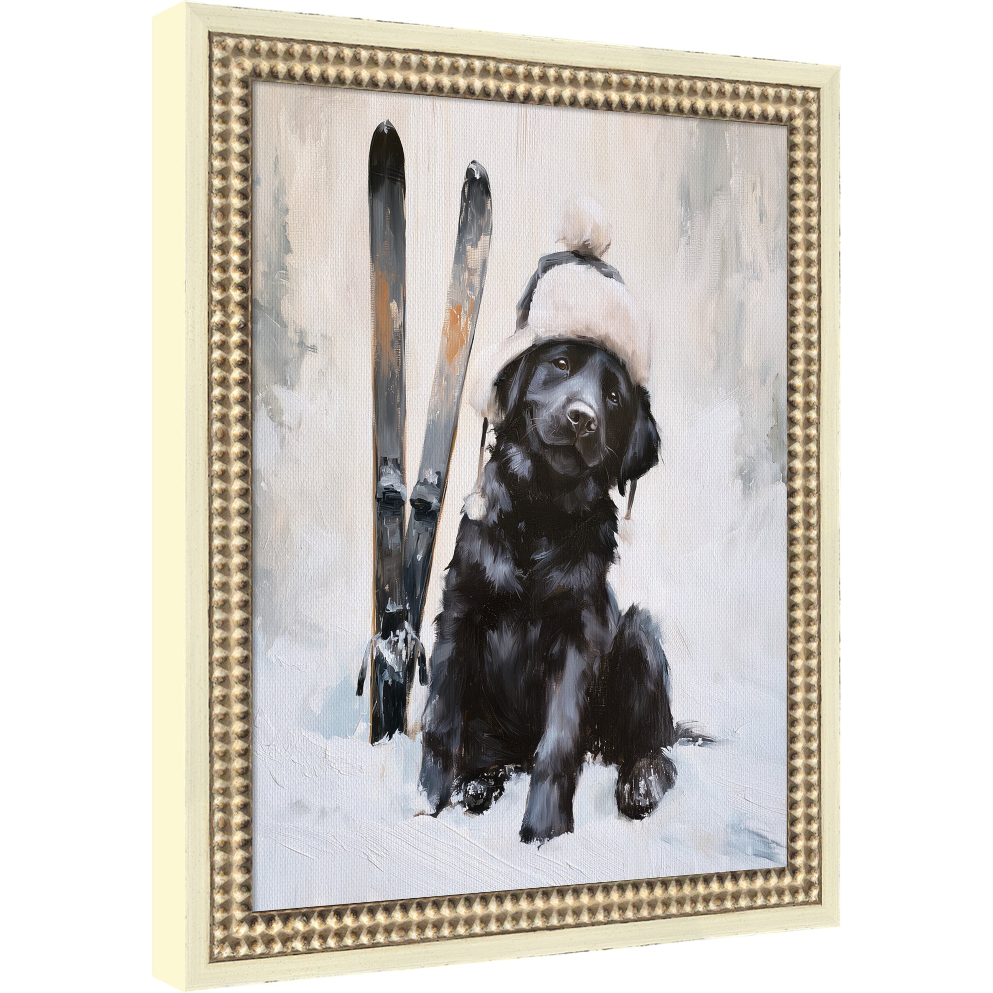 Mounted Canvas Castellan Distressed White 13x16 1