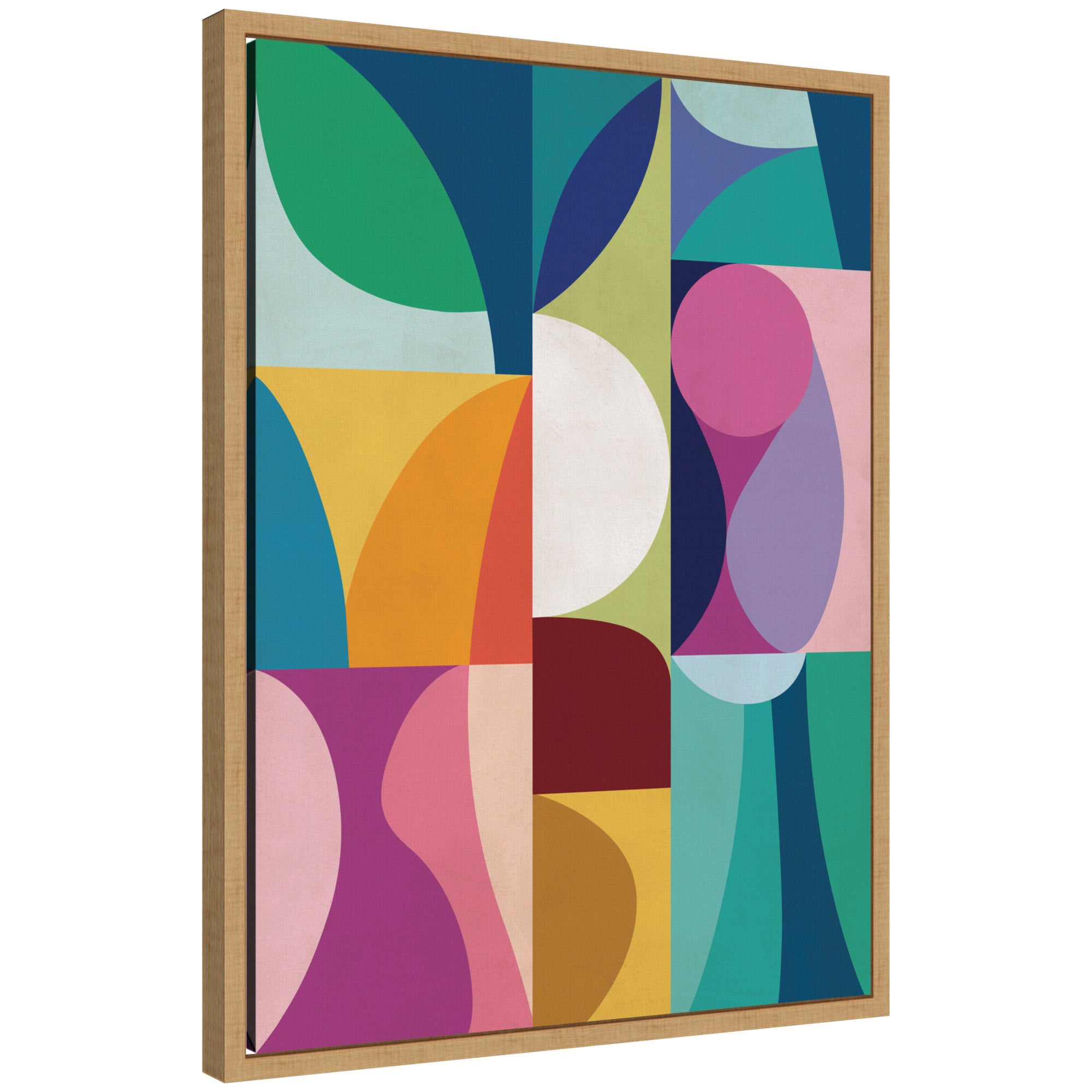 Abstract 01 by Rachel Lee Framed Canvas Wall Art Print