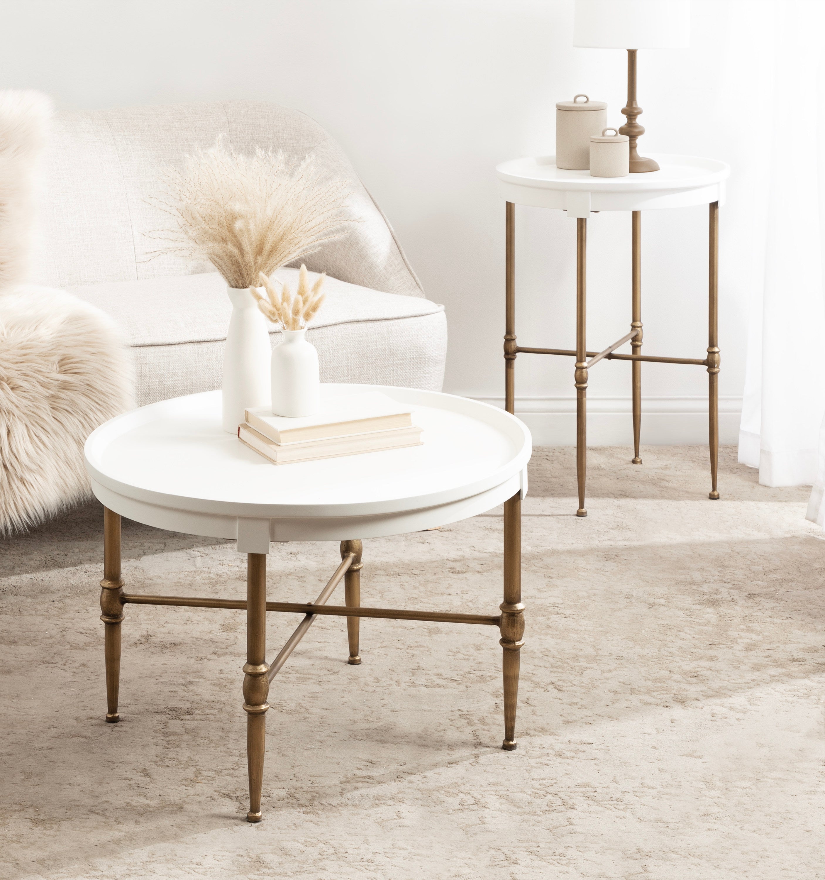 Side Table White 19x19x26 8