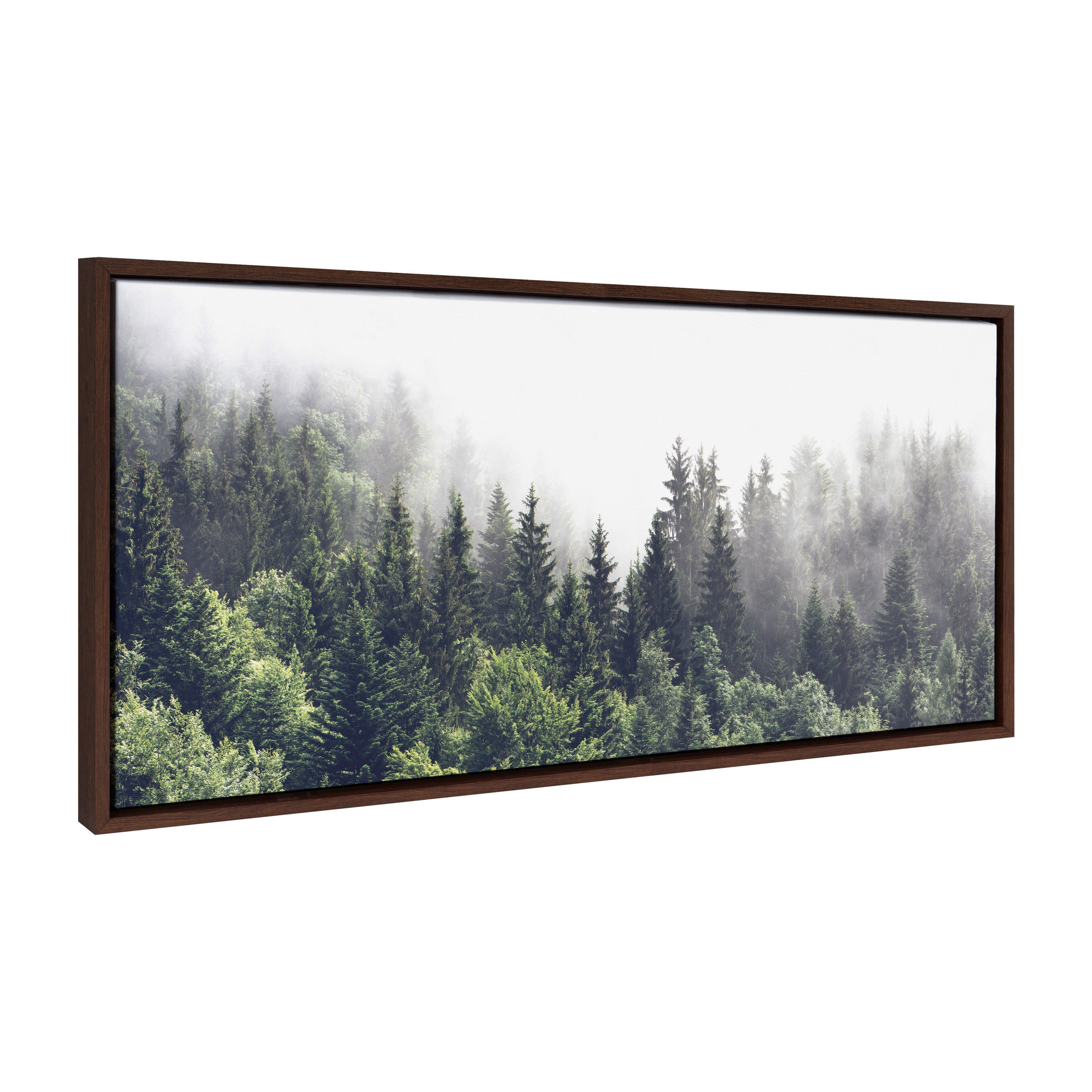 Framed Canvas Sylvie Walnut 18x40 2