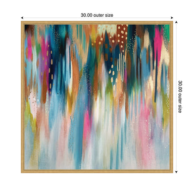 Framed Canvas 30x30 Sylvie Bright Gold 2