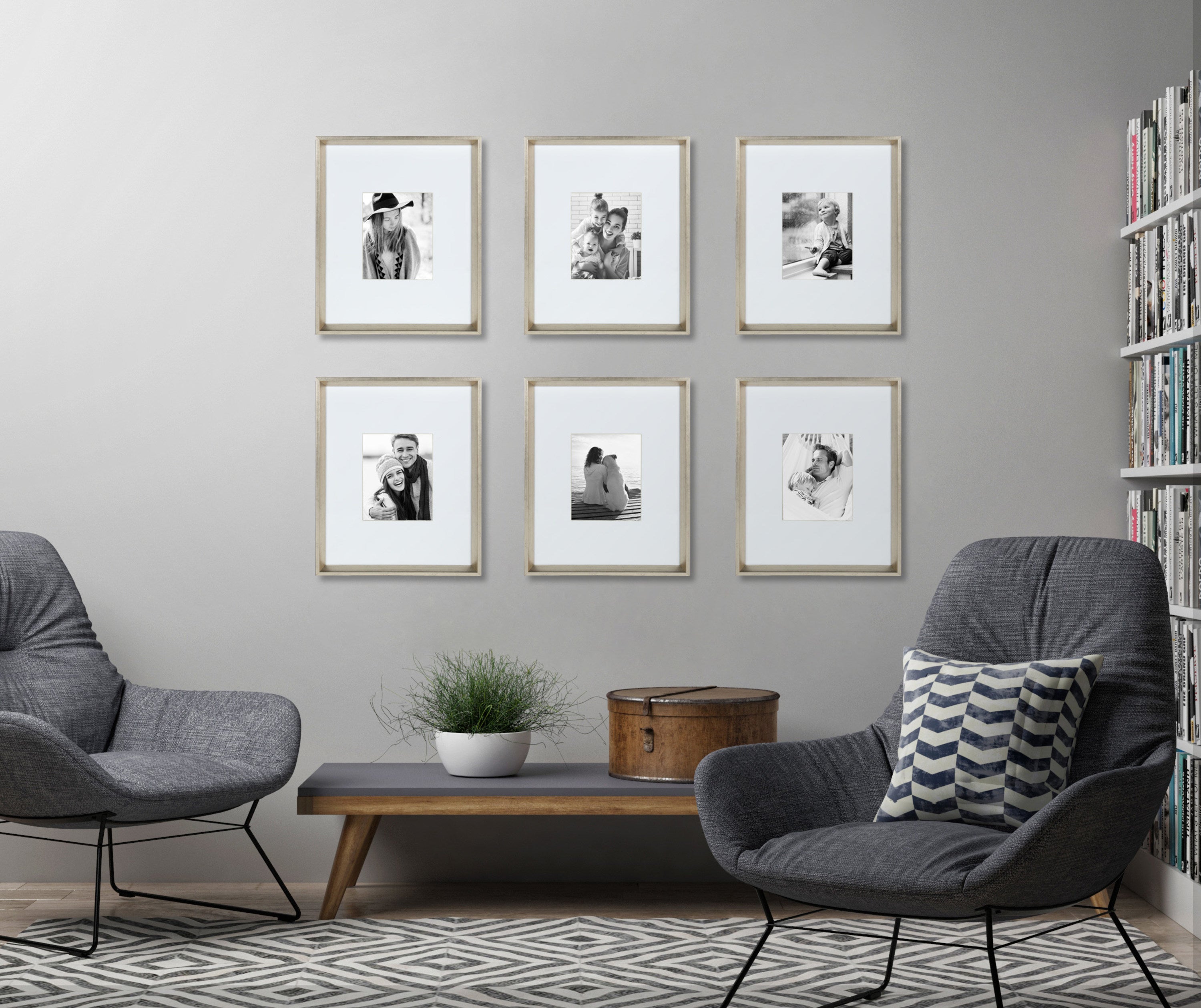 Wall Frame Silver 16x20 matted to 8x10 7