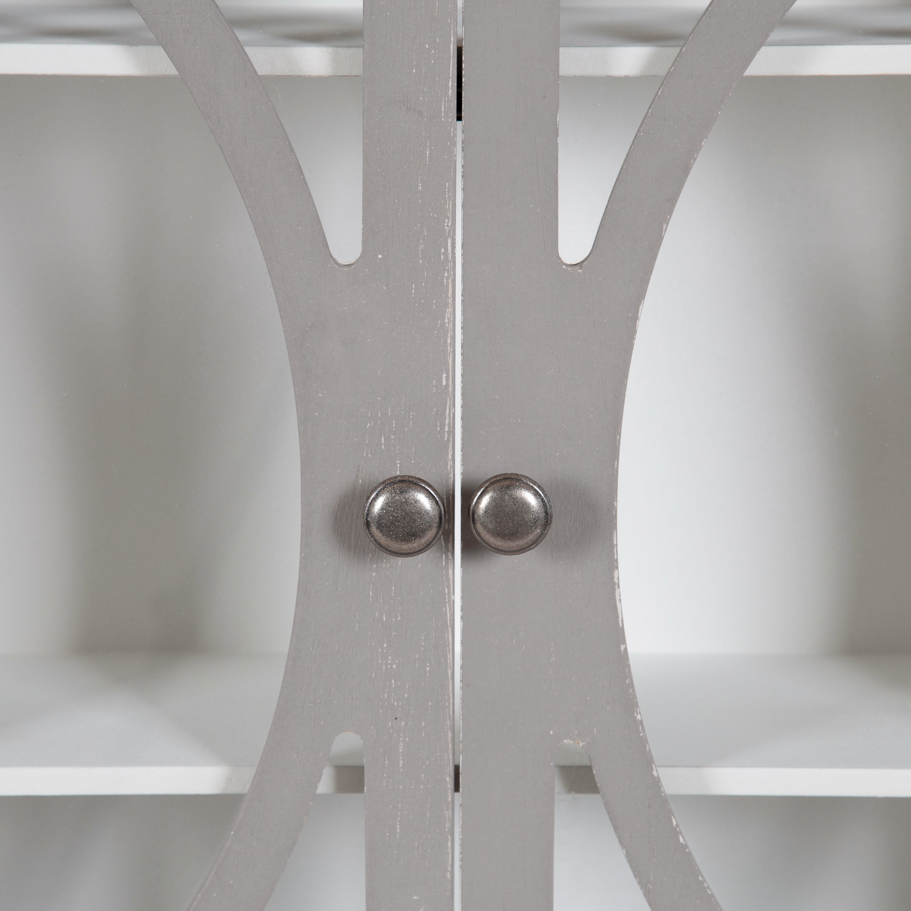 Cabinet 24x8x28 White Gray 5