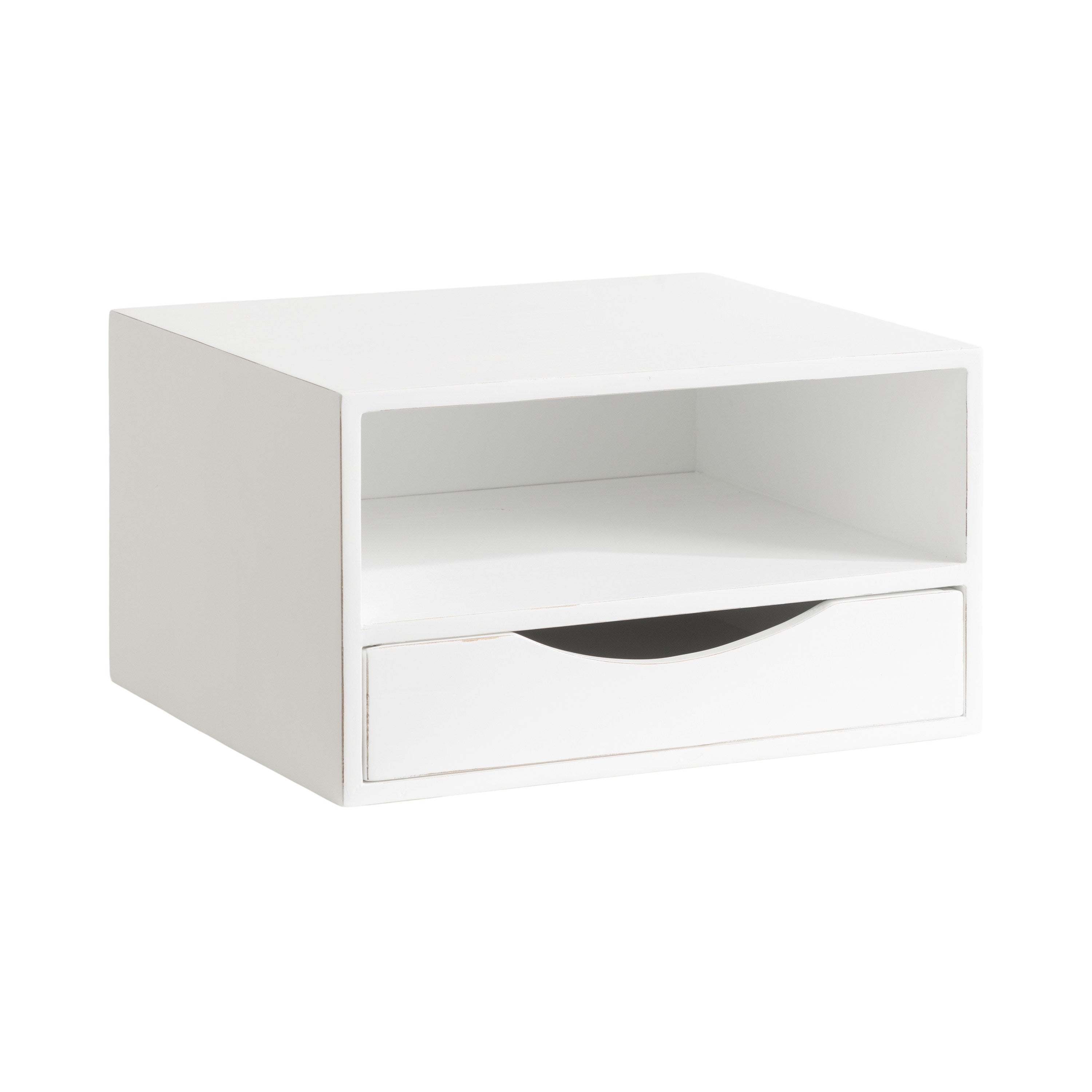 Floating Side Table White 12.5x10x7 1