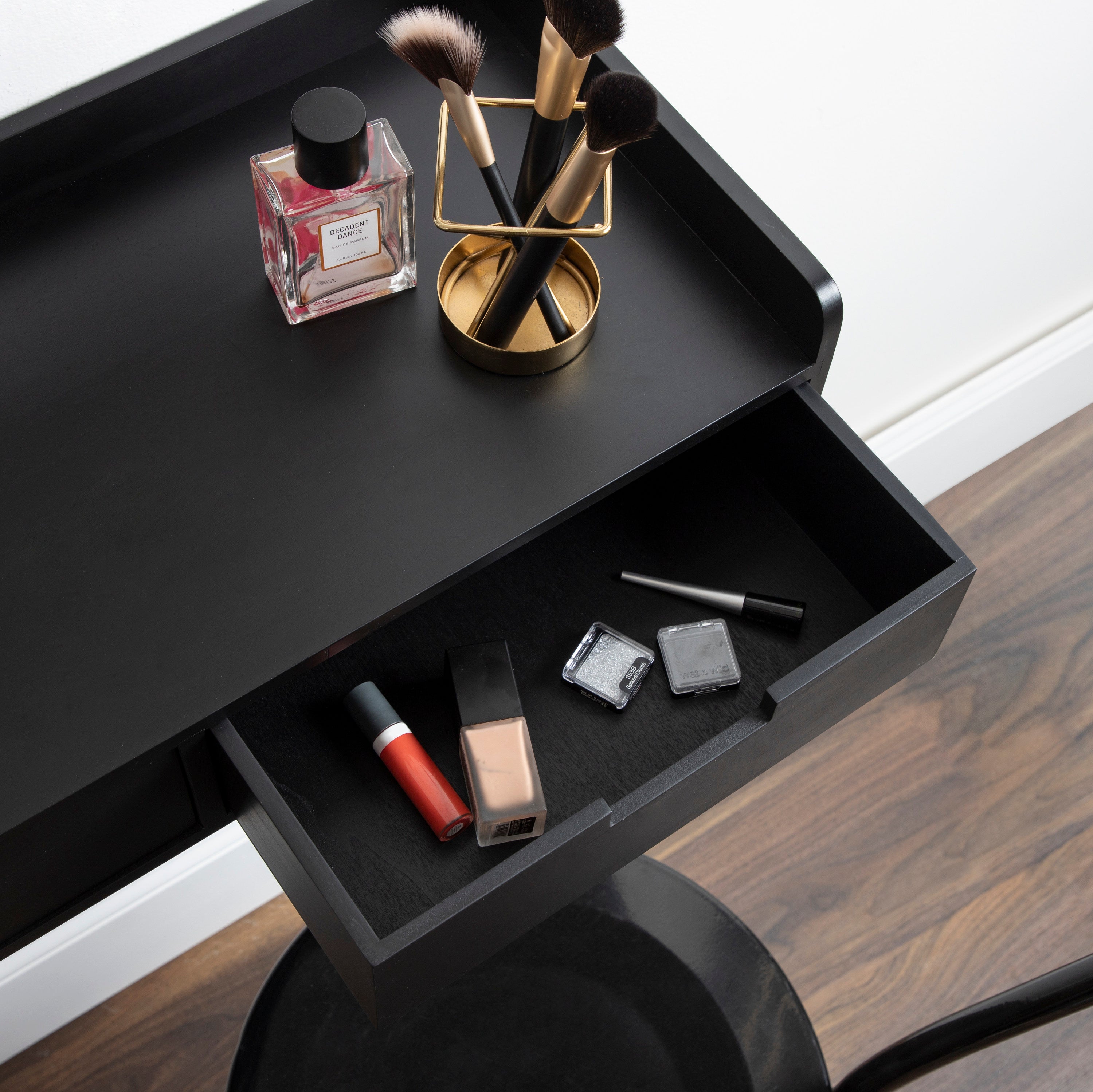 Floating Console Table Black 28x12x6.5 8