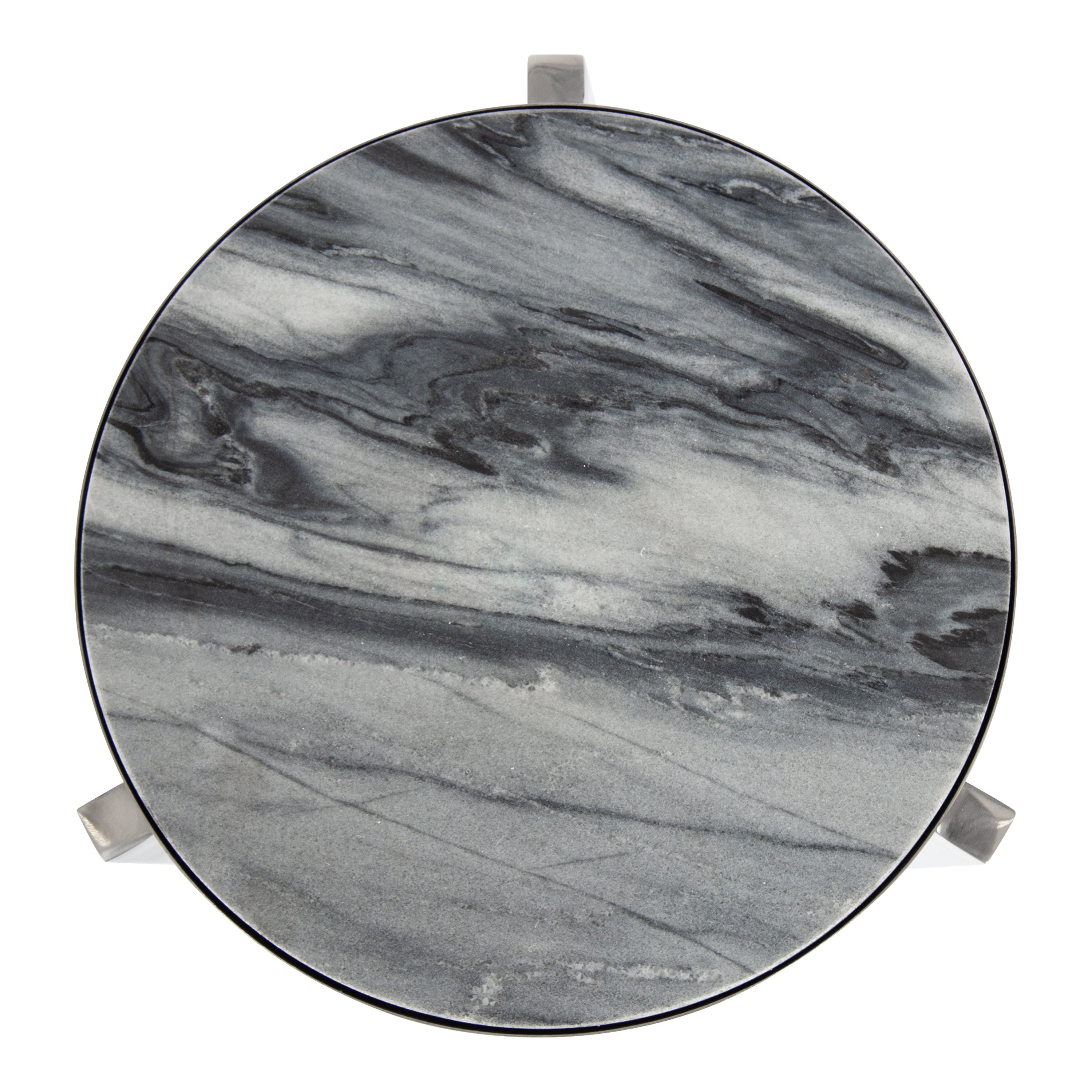 Drink Table Gray Silver 9x9x23 5