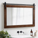 Rectangle Mirror Walnut Brown 38x27 6