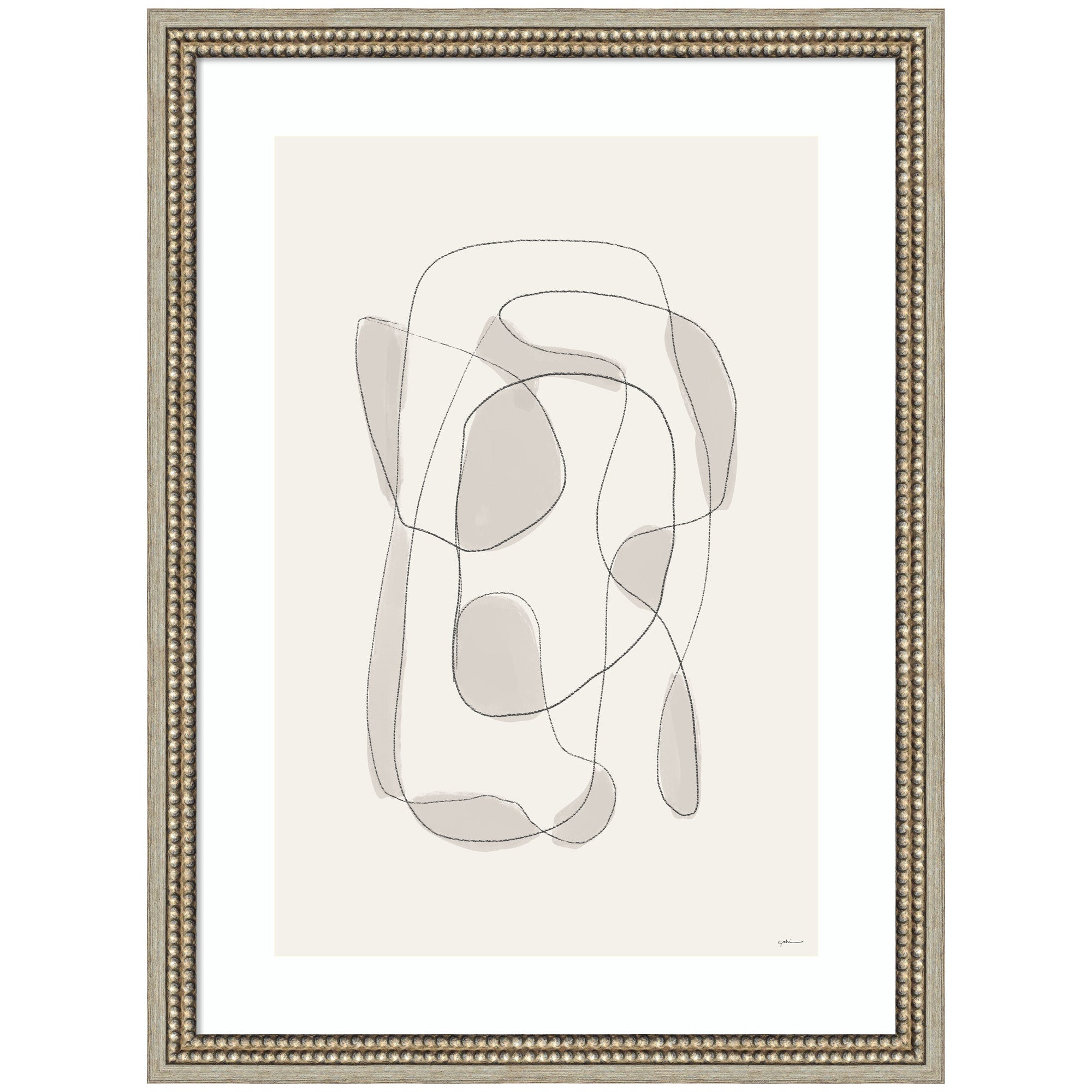 Minimalist Lines by Gabrielly Guedes Framed Wall Art Print