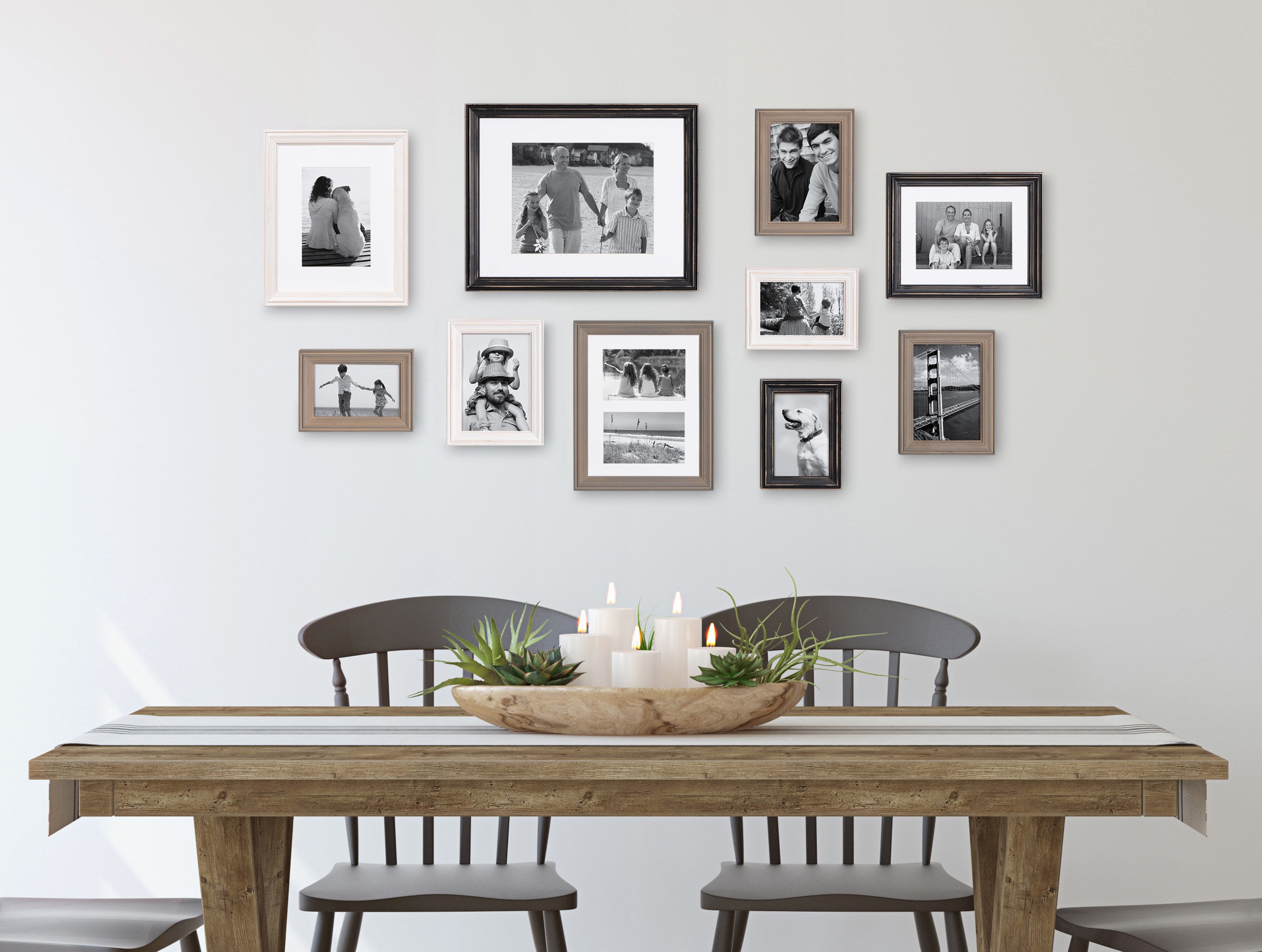 Frame Box Set Black White 10 Piece 7