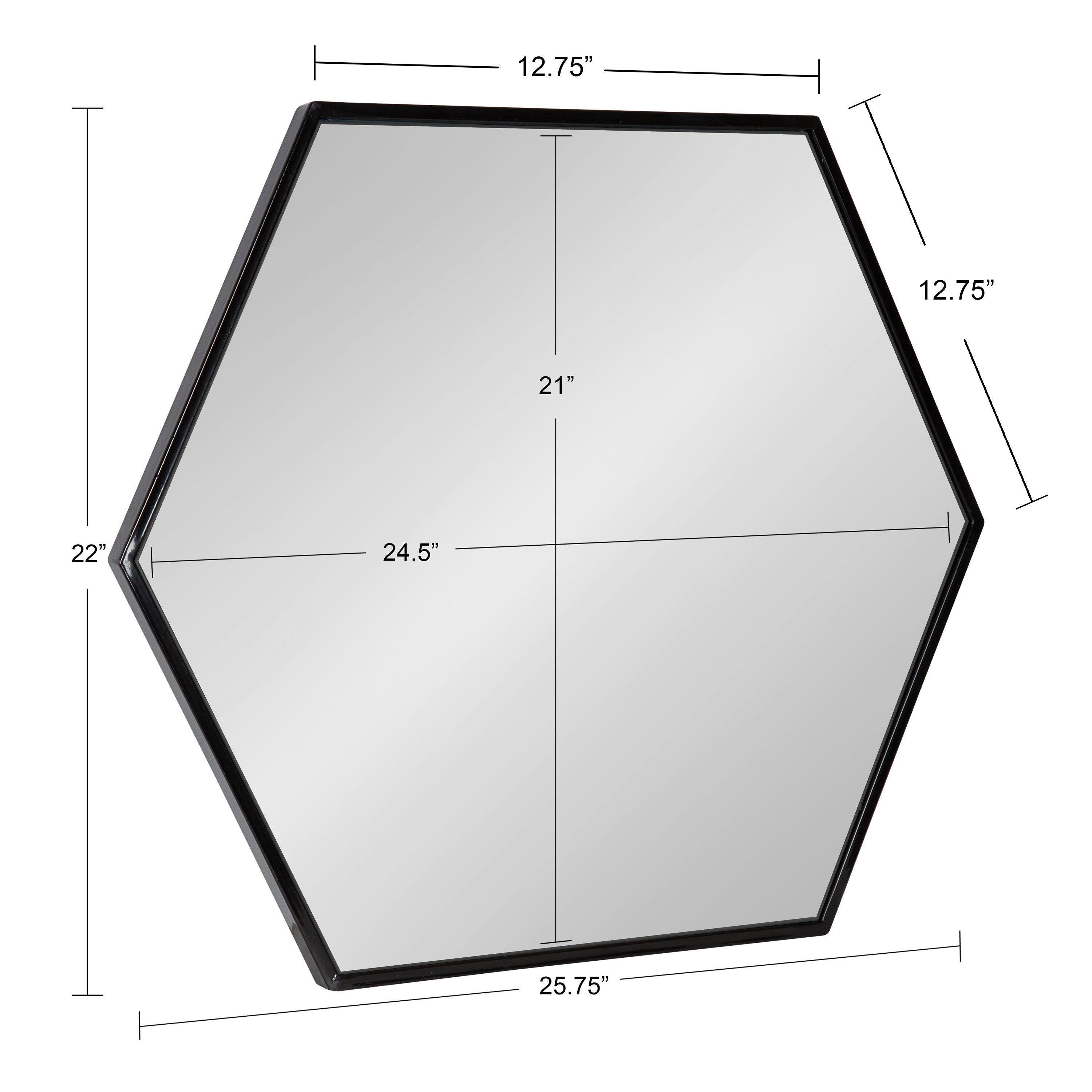 McNeer Hexagon Metal Wall Mirror