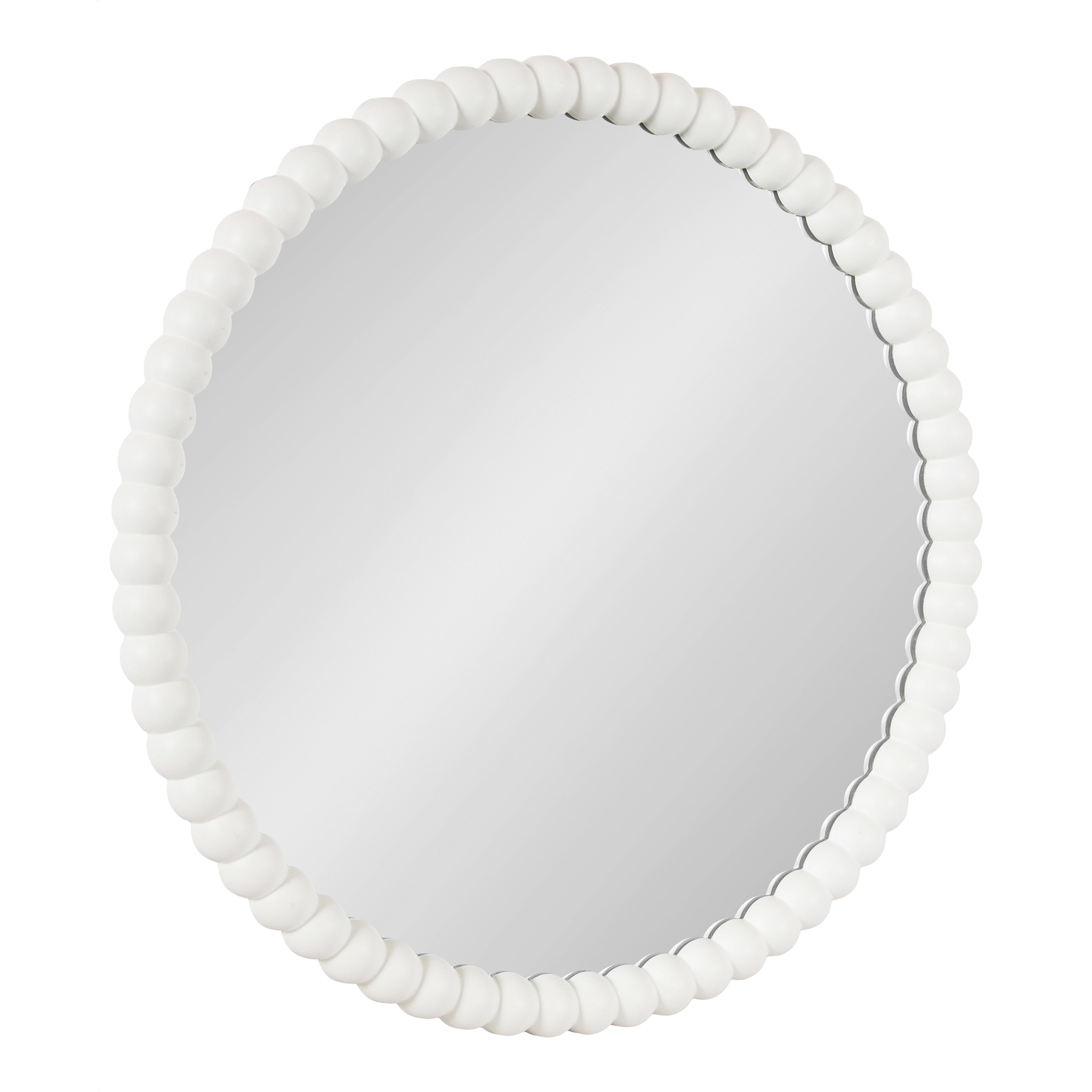 Round Mirror 28x28 White 1