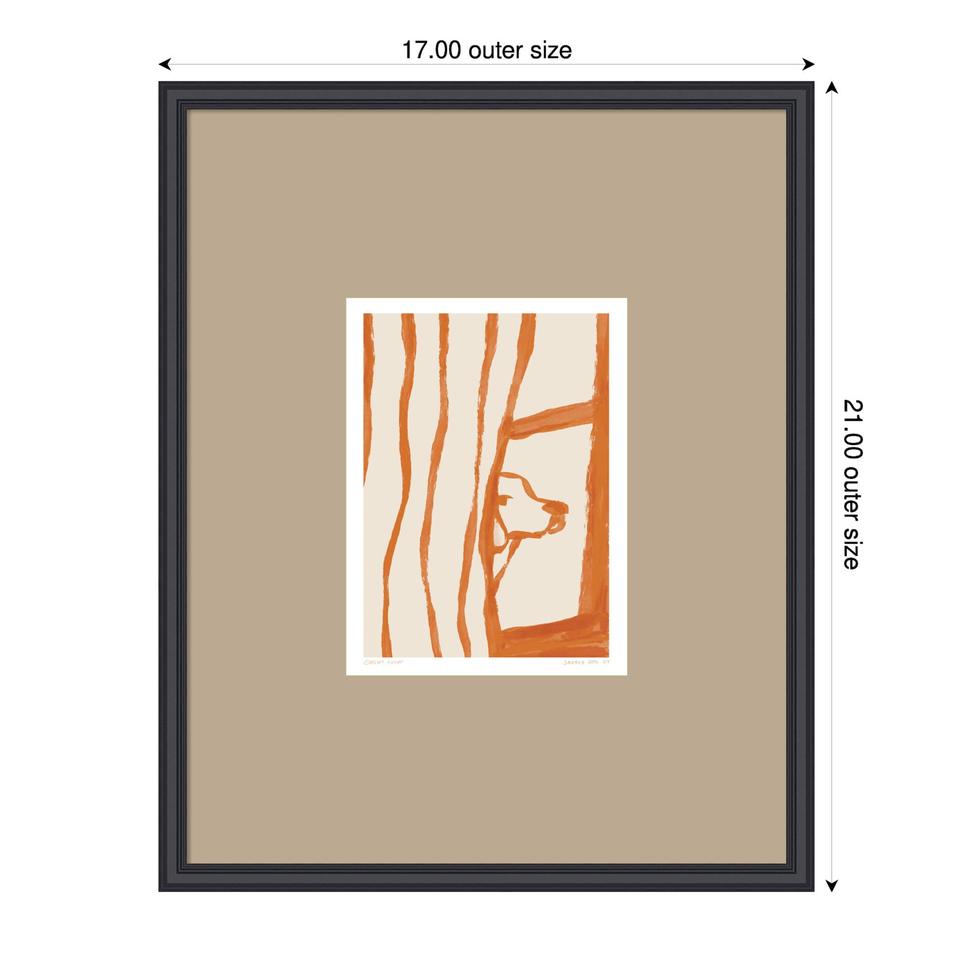 Framed Art 17 x 21 Edith Black 2